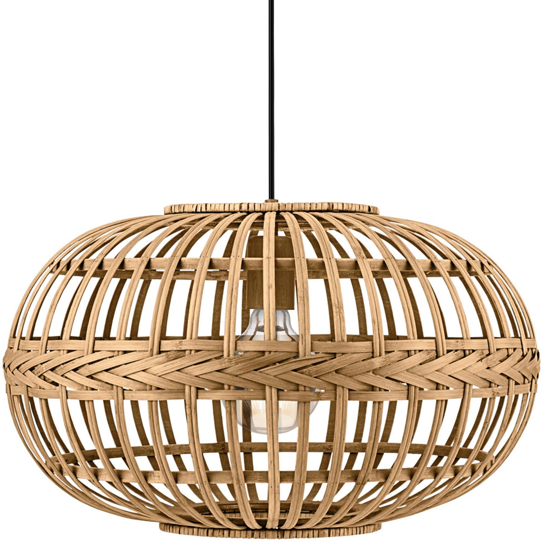 EGLO Hanglamp AMSFIELD Boho hanglamp eettafel, eetkamerlamp, hanglamp, E27, Ø 38 cm
