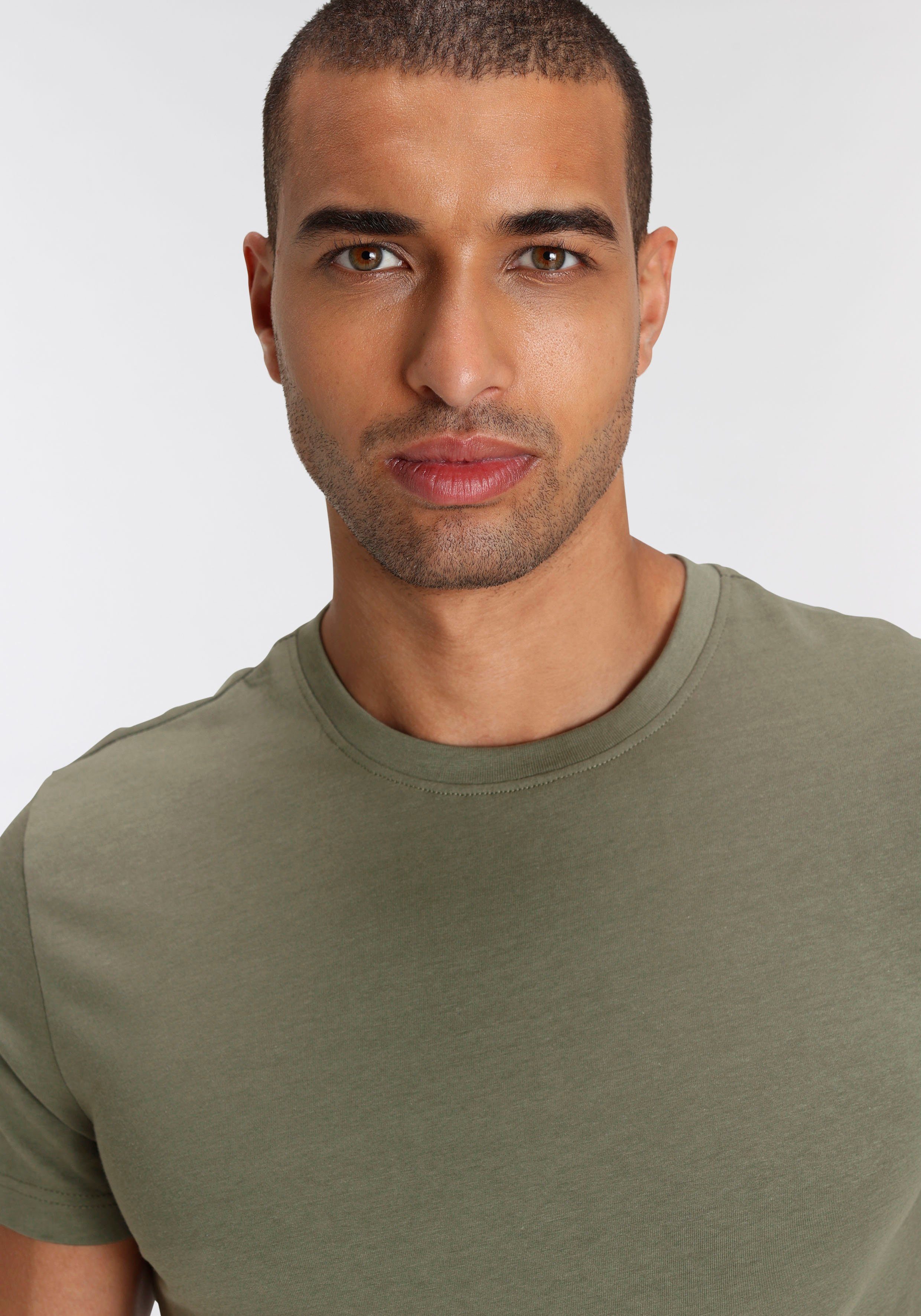 AJC T-shirt losse pasvorm basic stijl (3-delig Set van 3)