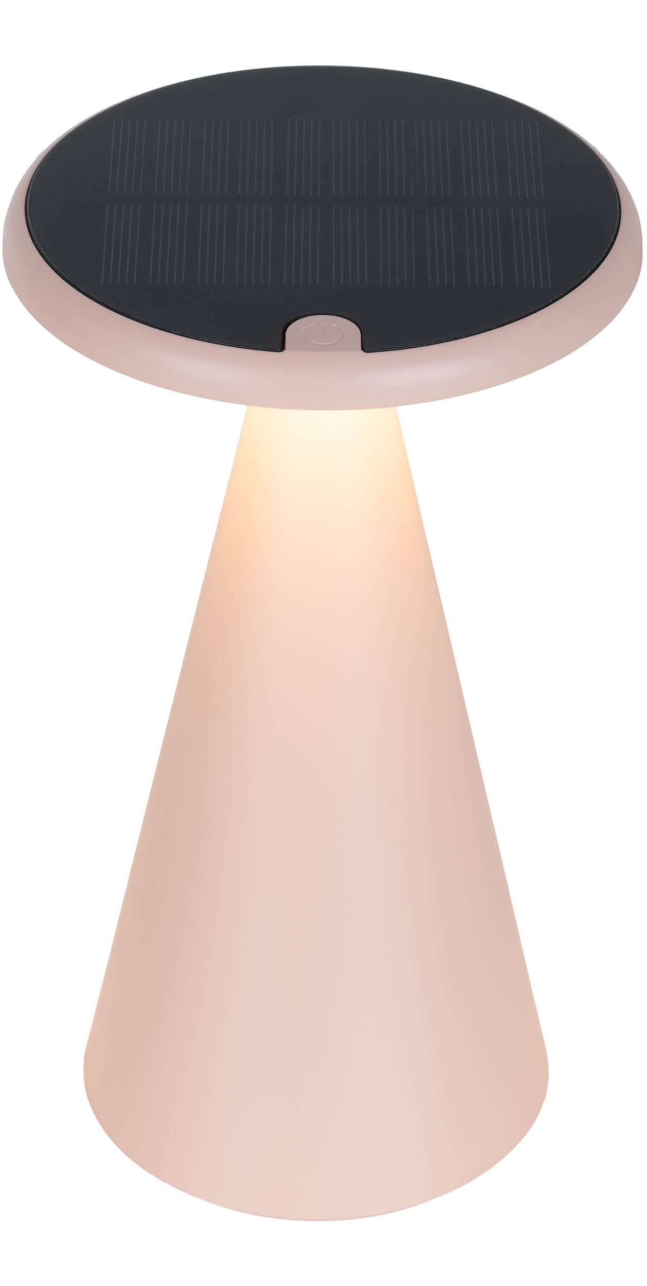 näve Led-tafellamp Palu Zonne-/accu-aangedreven, aanraking, dimbaar, geheugen, USB-C oplaadkabel, warmwit (1 stuk)