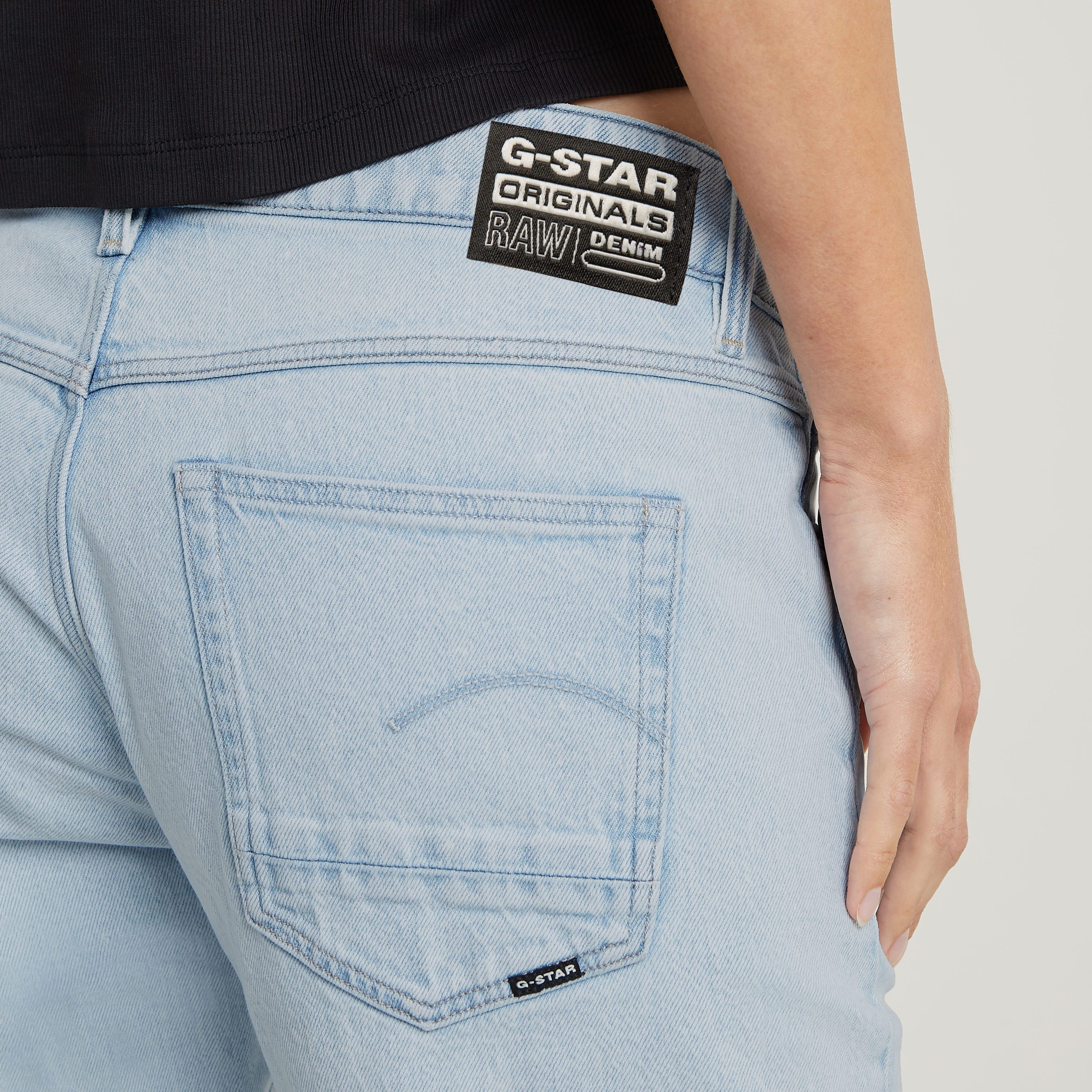 G-Star RAW Boyfriendjeans Kate Katoen-stretch denim kwaliteit voor meer draagcomfort