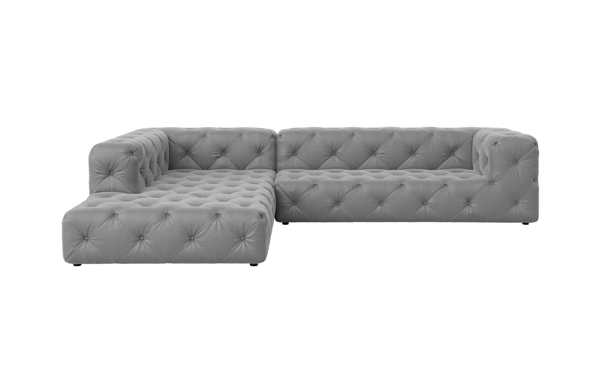 Places of Style Hoekbank FOLLINA L-vorm, met klassieke Chesterfield-knoopstiksels