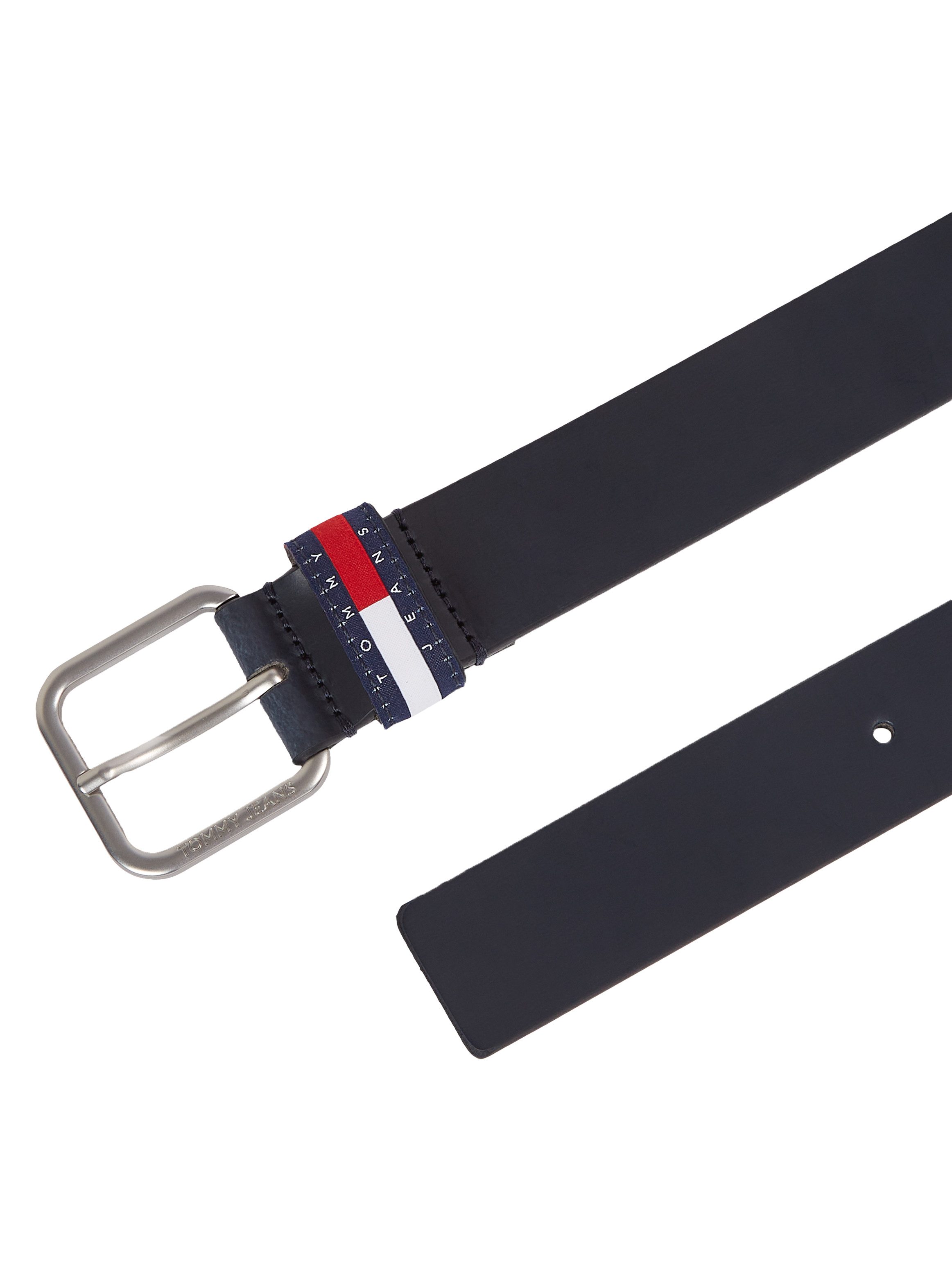 TOMMY JEANS Leren riem TJM RYAN 3.5 Lus met -badge