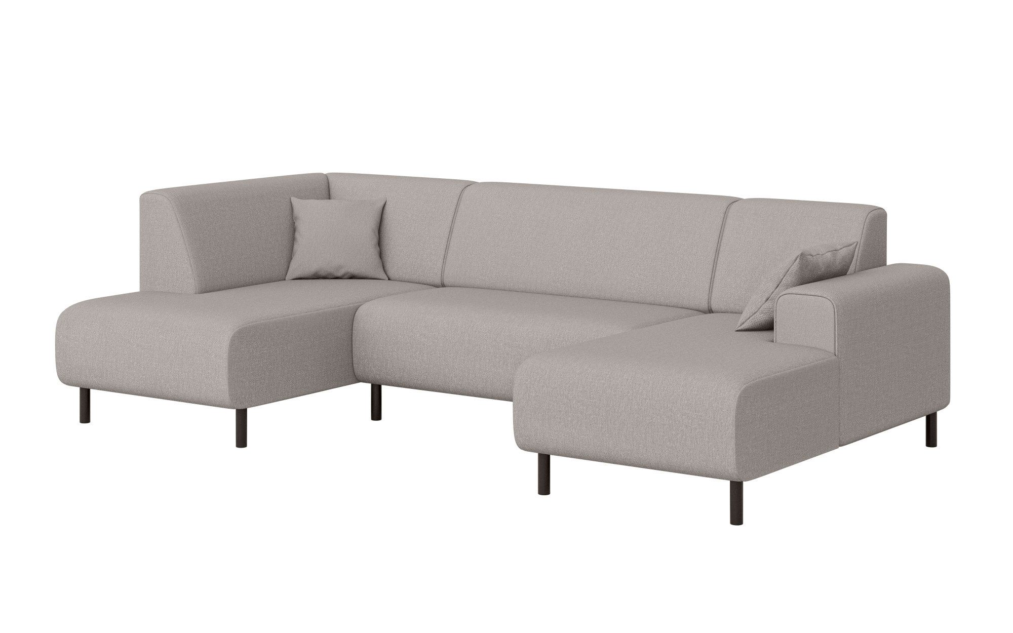 Home affaire Zithoek ARROS U-vorm met golfondersteuning, afmetingen B/D/H: 300/163/81 cm incl. sierkussens, met recamiere links/rechts bestelbaar, ook in cord