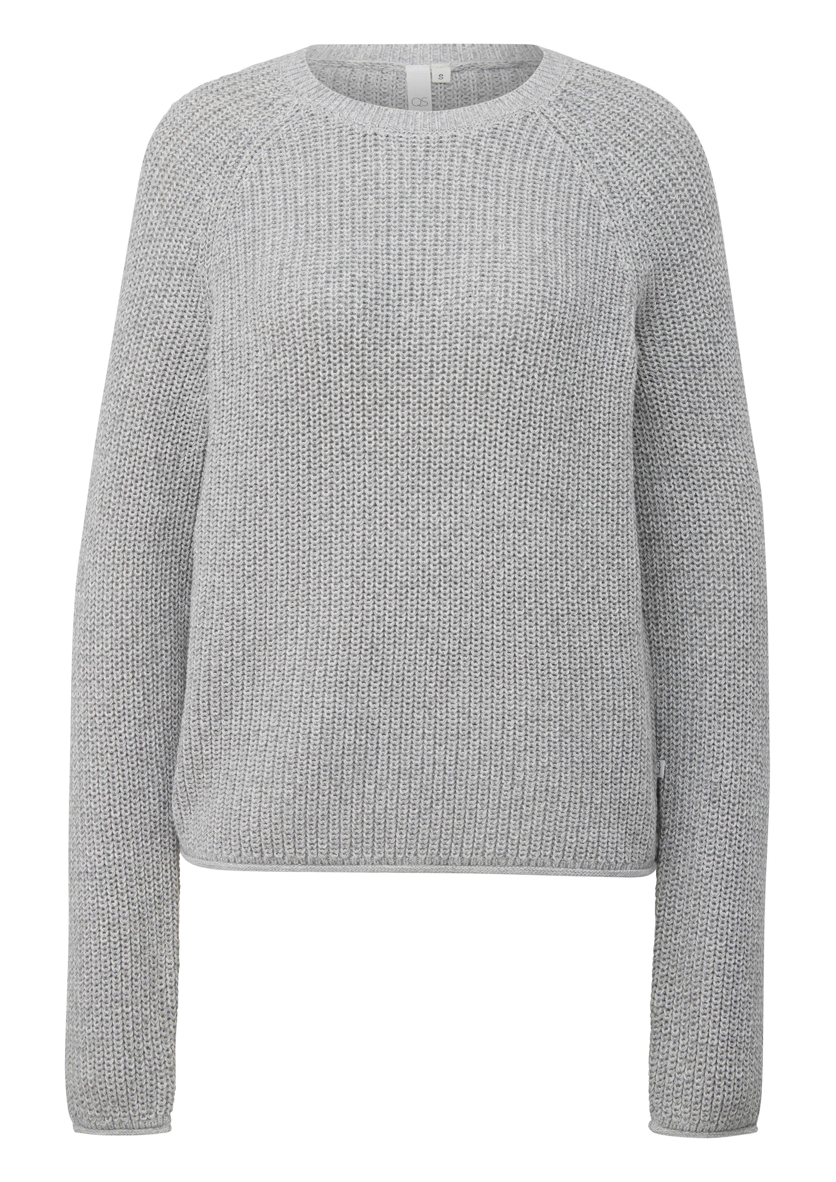 Q S designed by Gebreide trui met een ronde hals