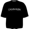 calvin klein t-shirt institutional logo boxy zwart