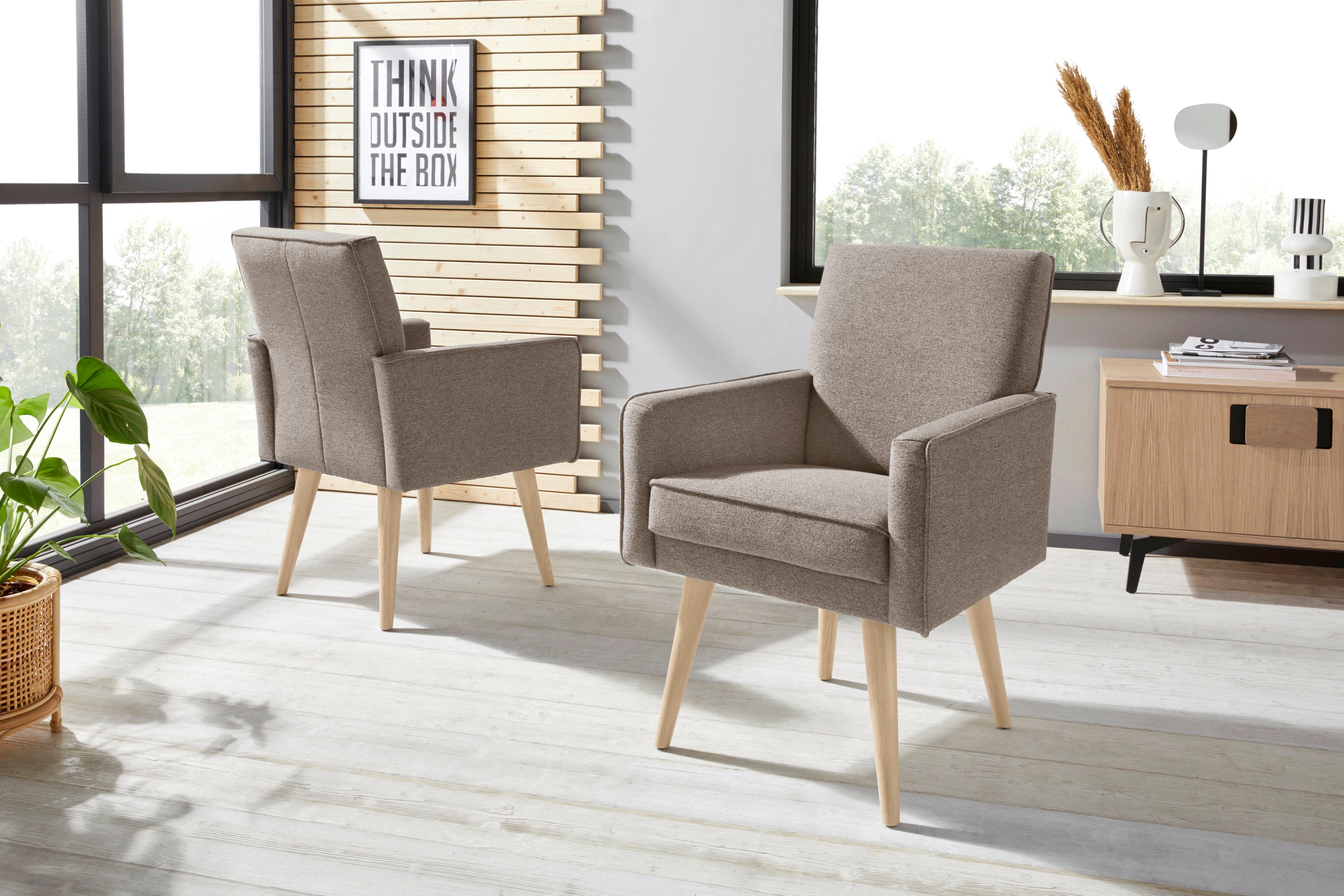 exxpo - sofa fashion Fauteuil Lungo, loungestoel met moderne biesstiksels, comfortabel en elegant
