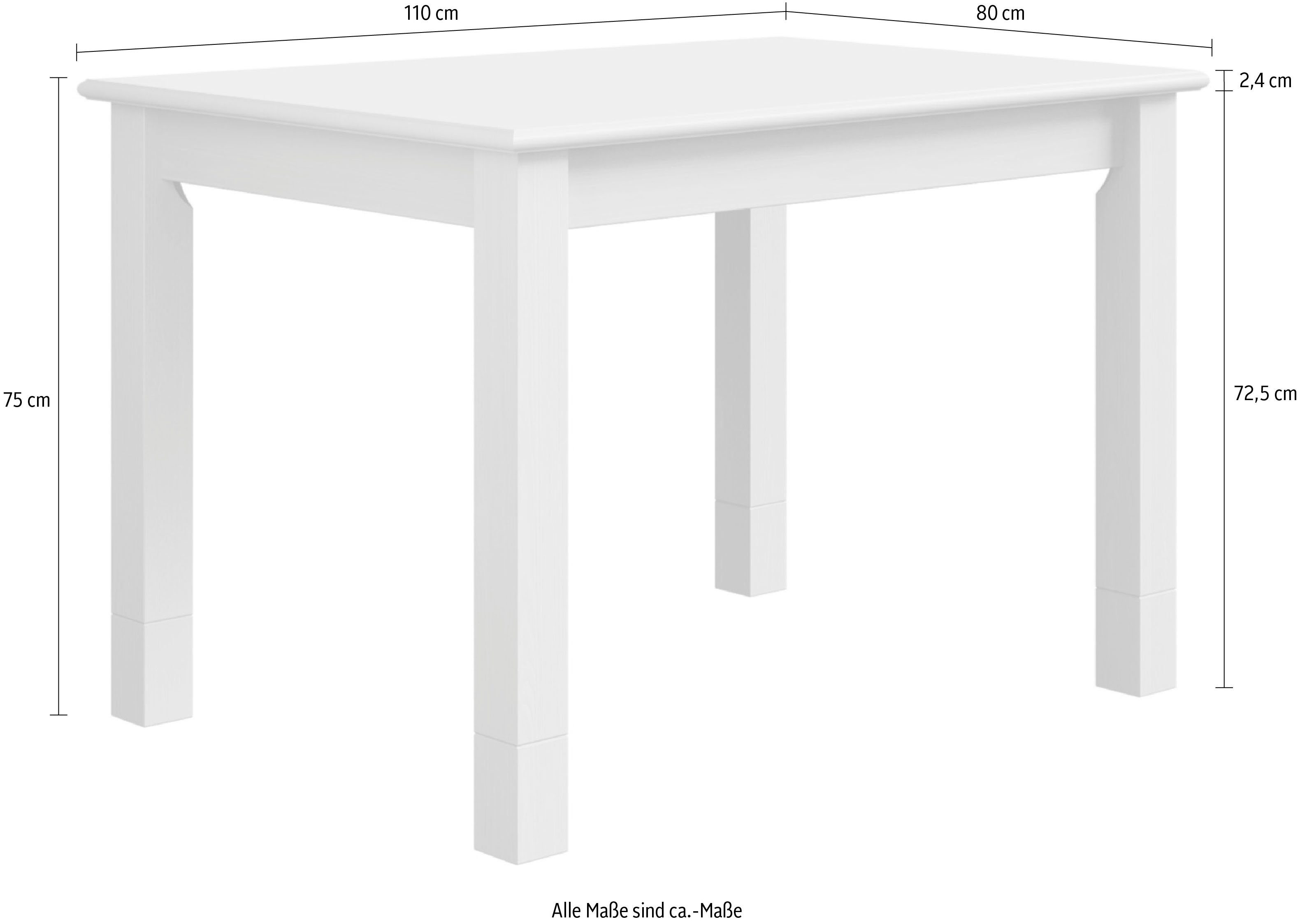 Home affaire Eettafel Rauna Van massief grenen