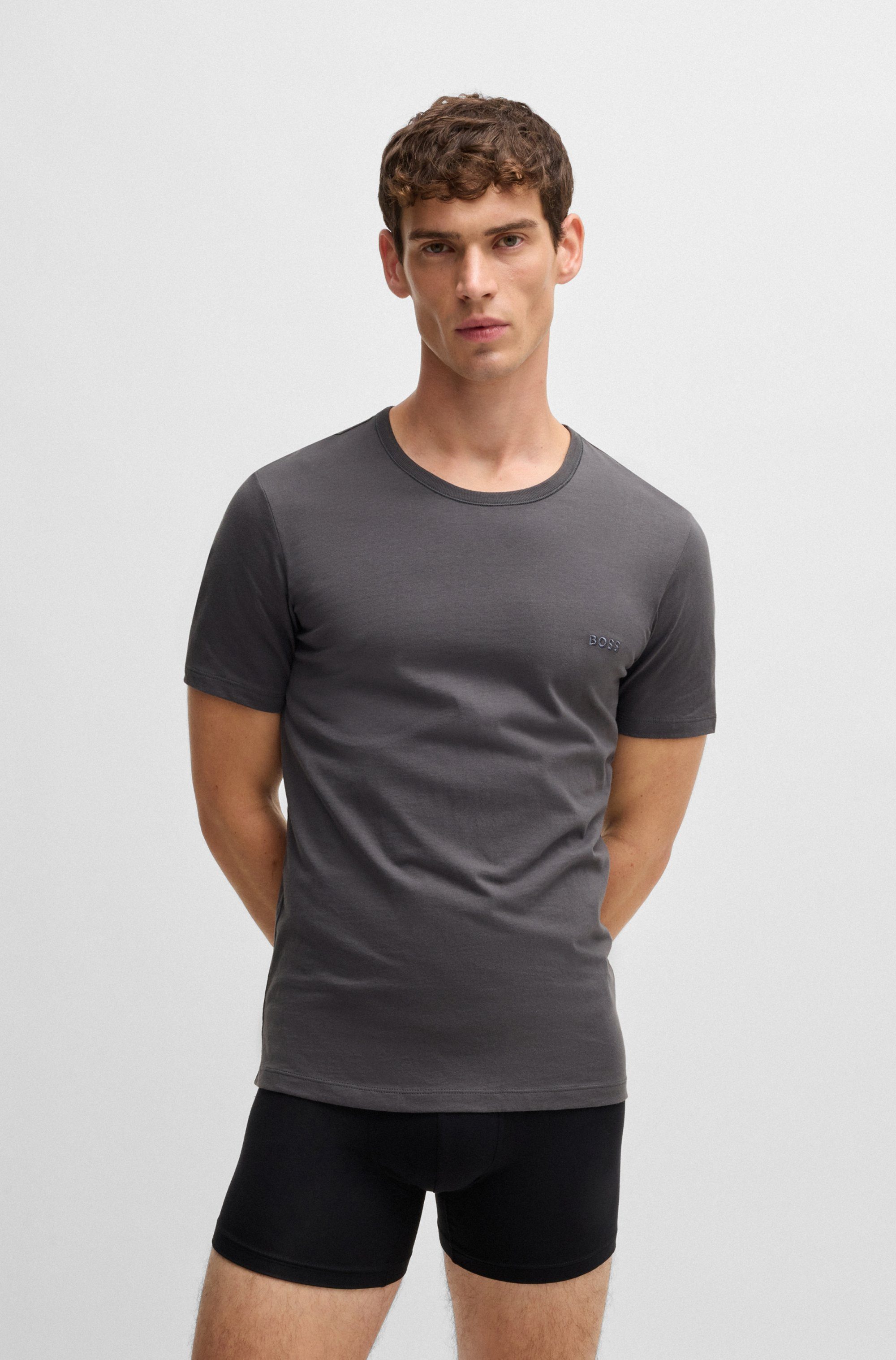 BOSS T-shirt Ronde hals BOSS ONE x David Beckham (3-delig, Set van 3)