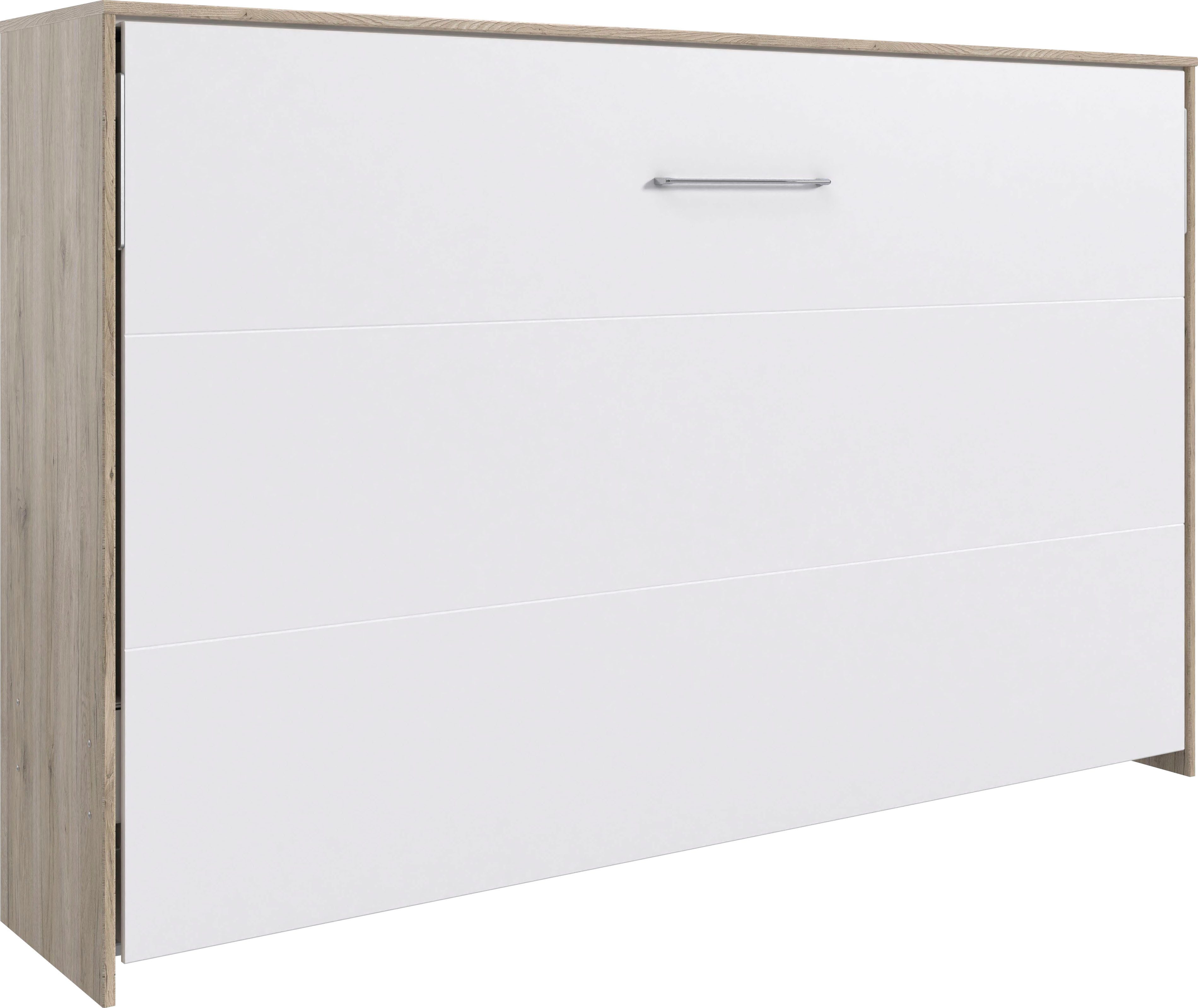 Wimex Verticaal opklapbed Juist kastklapbed logeerbed horizontaal opklapbaar, 3 ligplaatsen, met lattenbodem, made in germany
