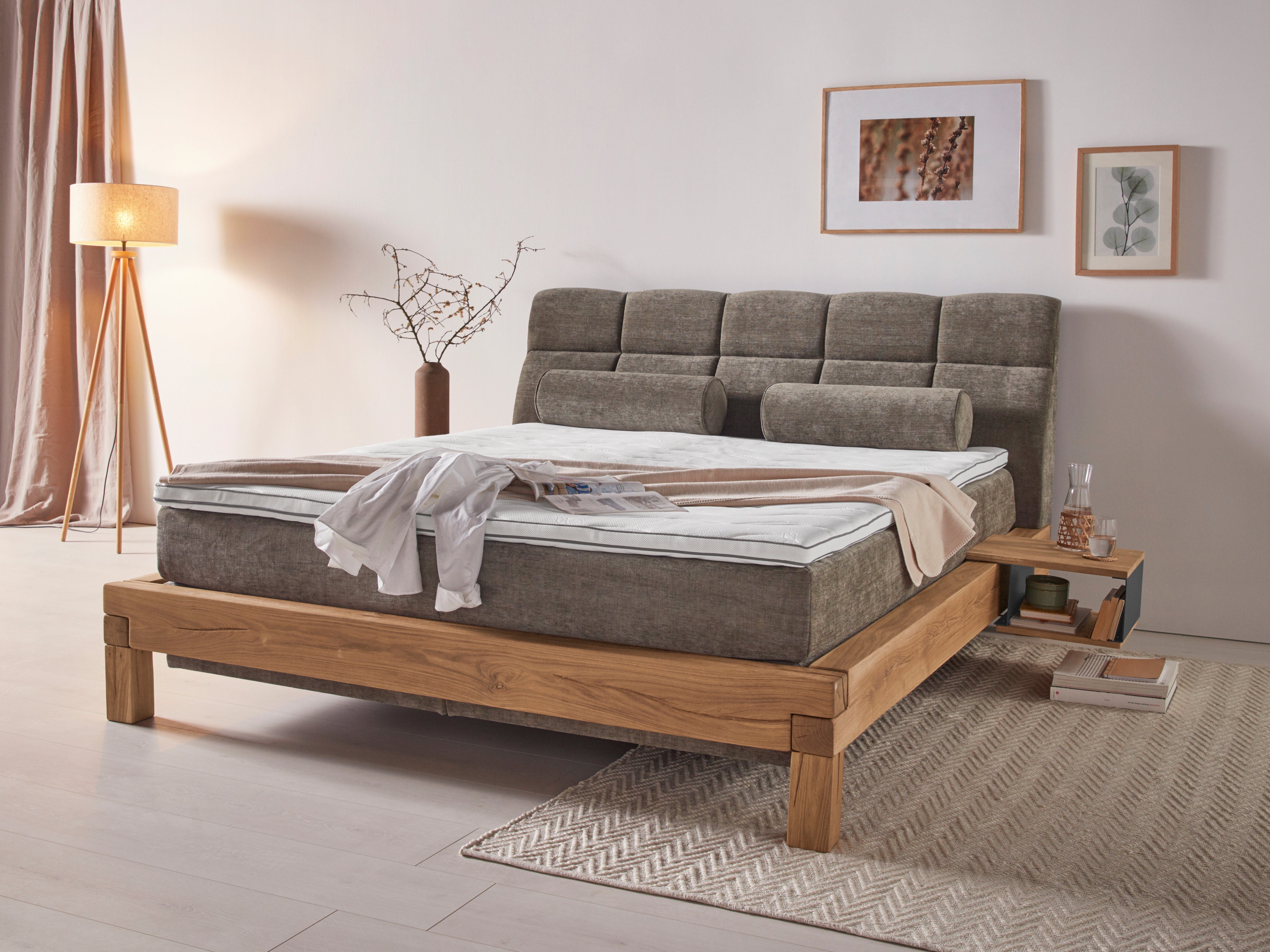 Home affaire Boxspring Villads Ligoppervlak: 180x200 cm, inside-boxspringonderbouw, gerecyclede stoffen boxsprings groen