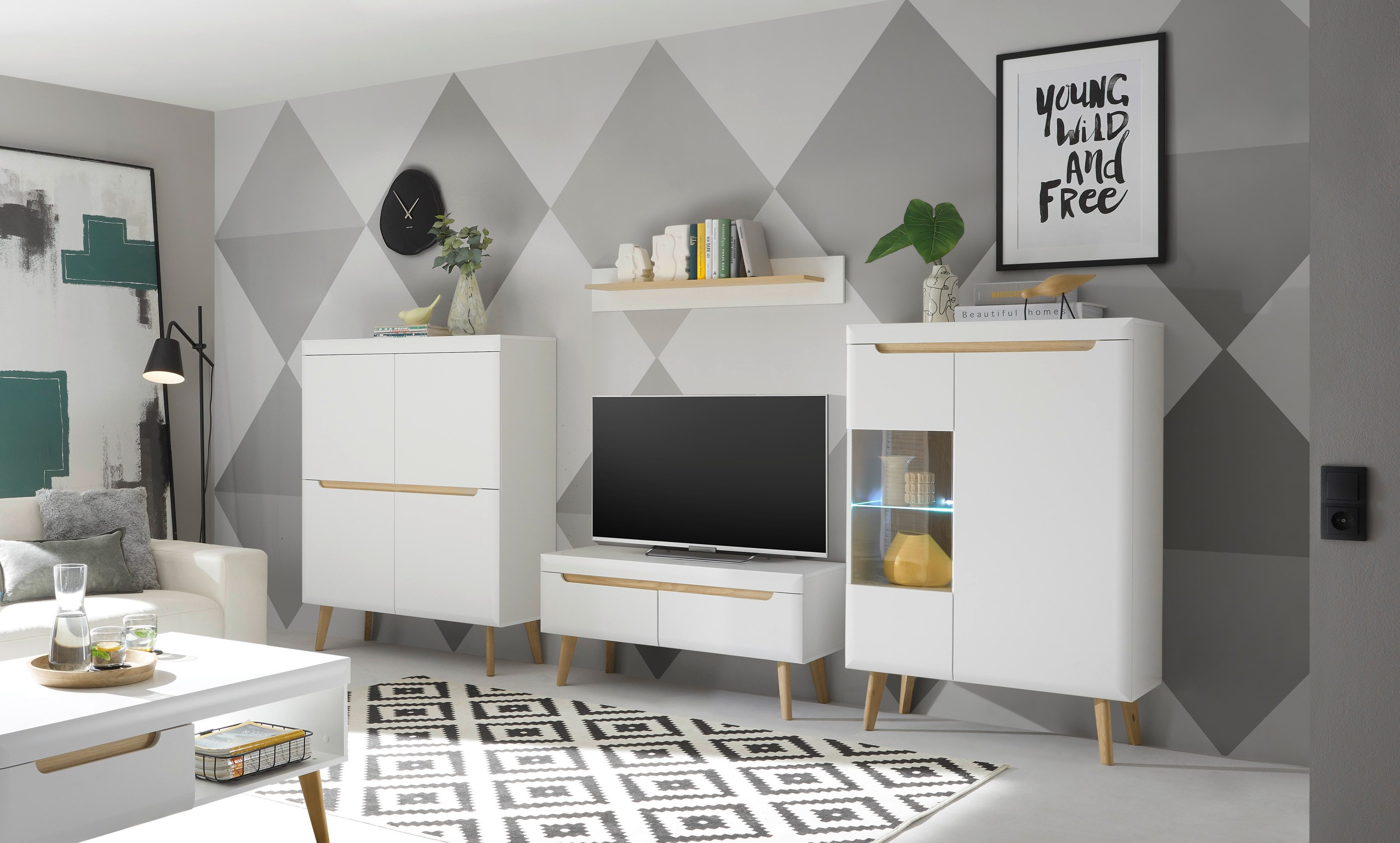 INOSIGN Highboard Torge, commode, kast, sideboard, dressoir, multifunctionele kast (1 stuk)