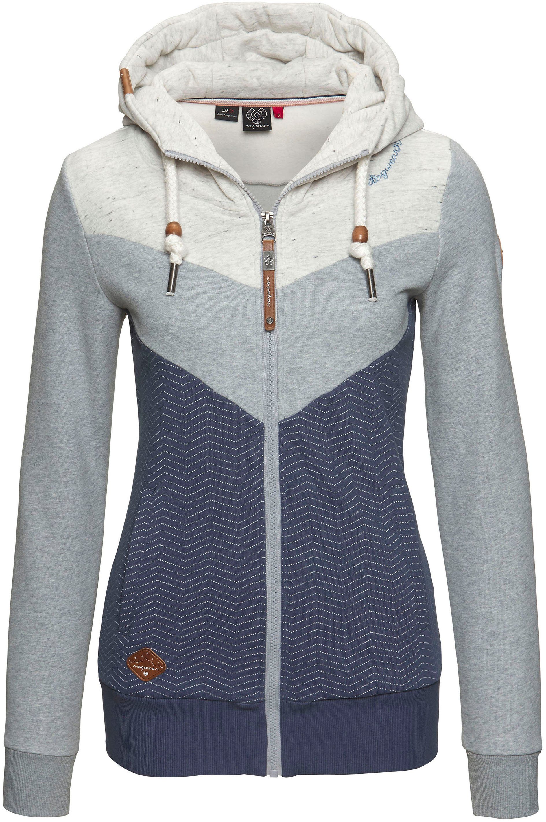 Ragwear Sweatvest TREGA ZIP O in colourblocking-design
