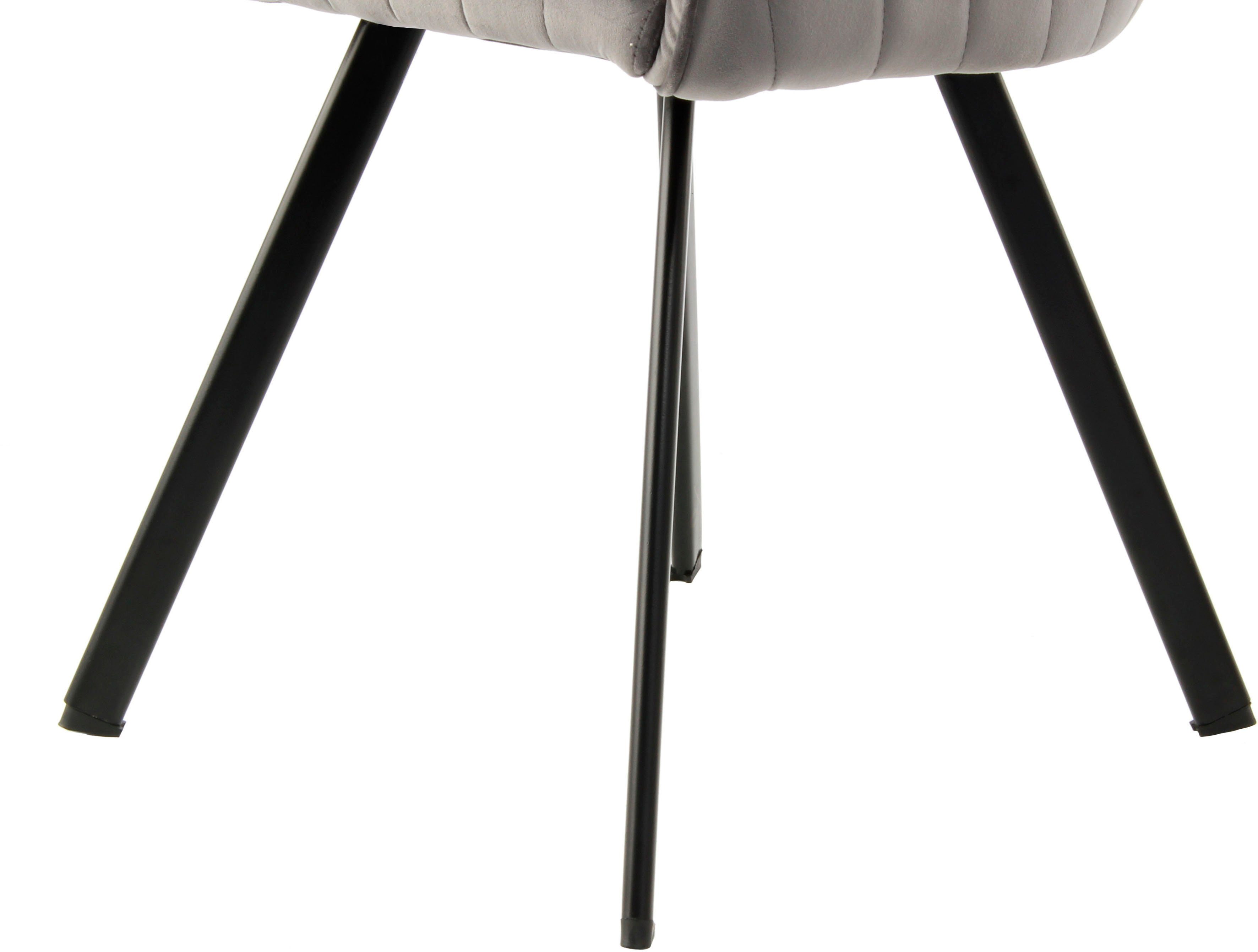 Kayoom Stoel Jodie 125 2-pack, zitting met bekleding fluweelzachte bekleding, comfortabel, effen ontwerp (set, 2 stuks)