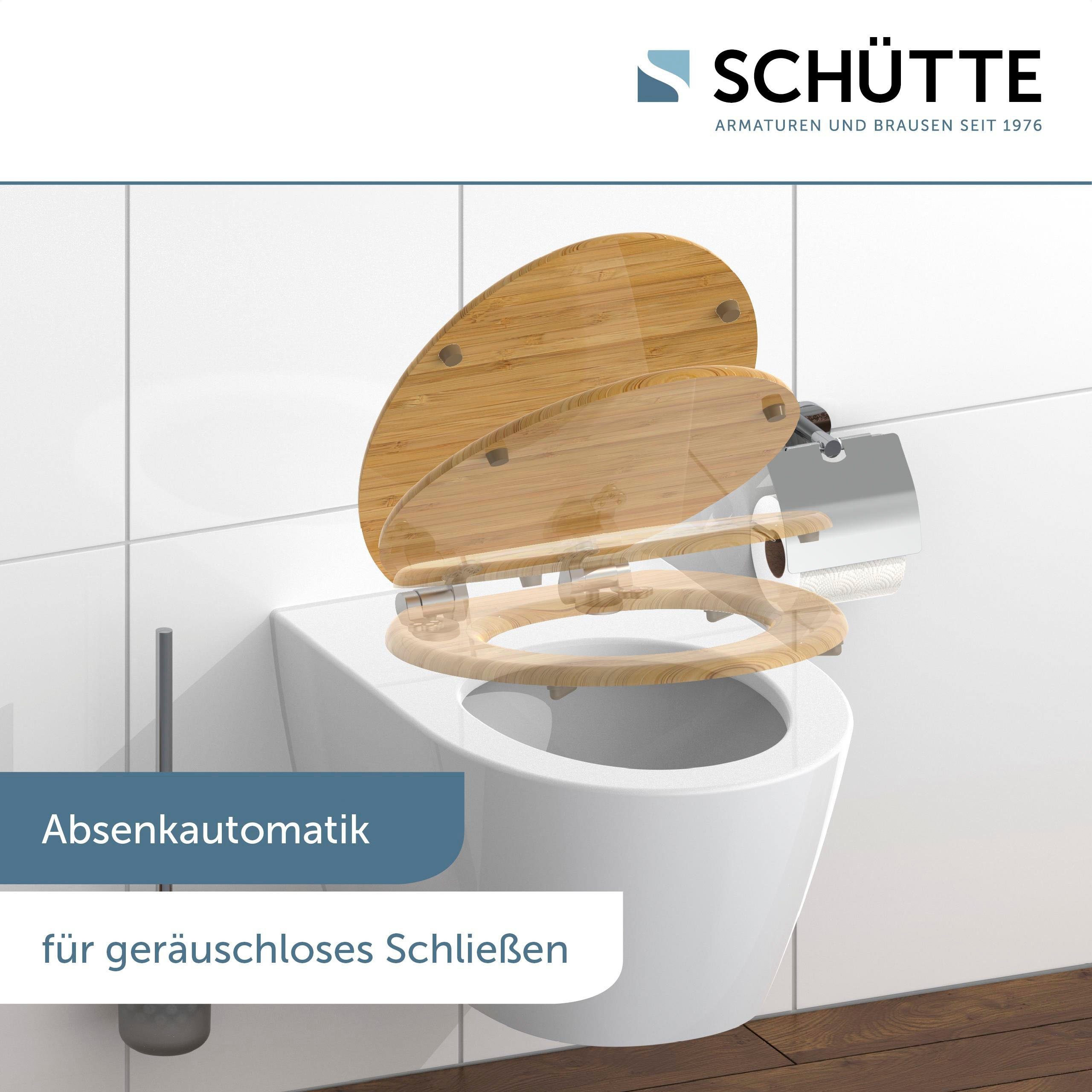Schütte Toiletzitting Don`t Hurry Softclosemechanisme, houten kern, motiefprint, mdf