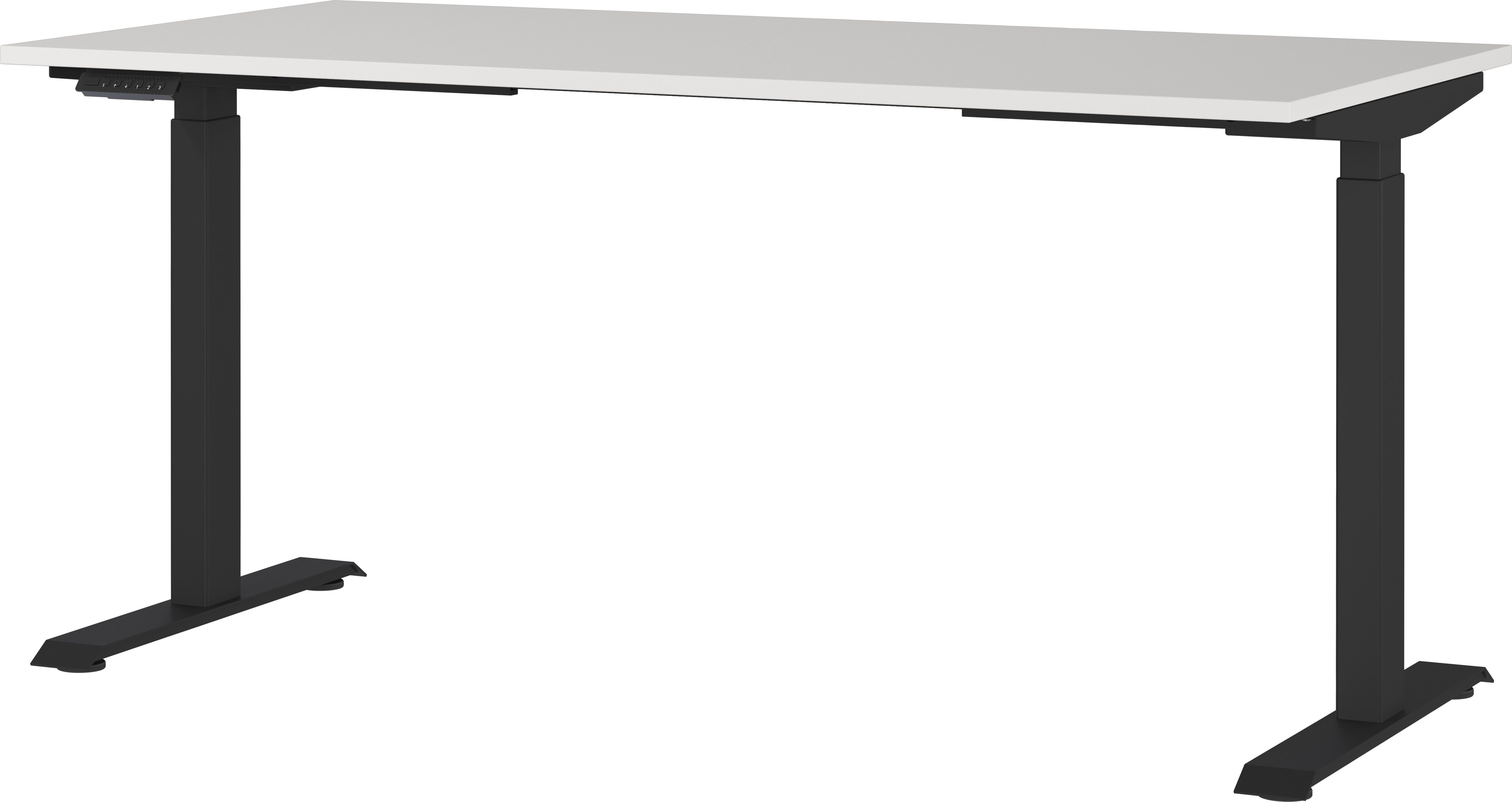 GERMANIA Bureau GW-Agenda elektrisch in hoogte verstelbaar (72-120 cm) met geheugenfunctie & usb-oplaadstation, verschillende breedtes