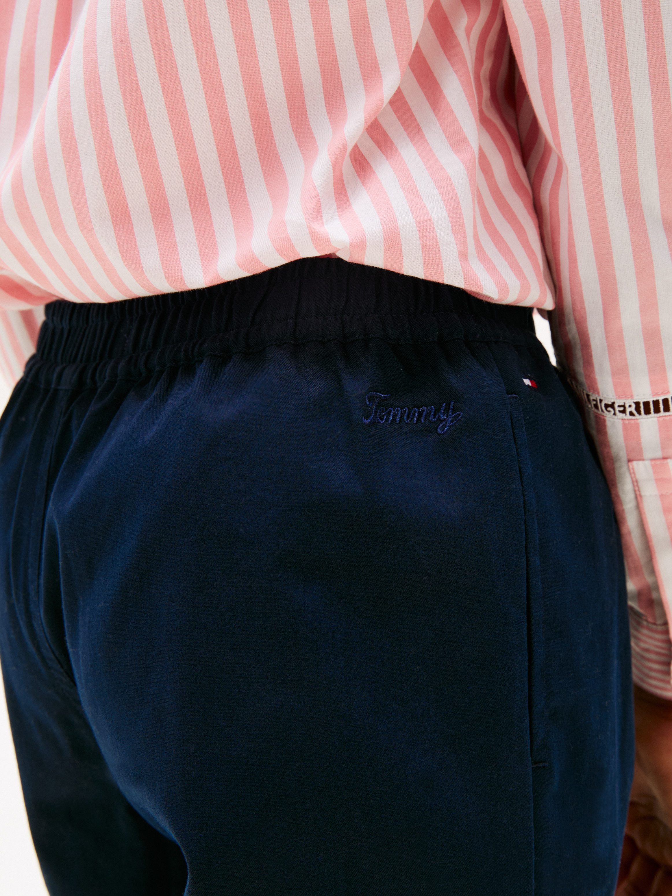 Tommy Hilfiger Bandplooibroek PLEATED STRAIGHT LEG PANT