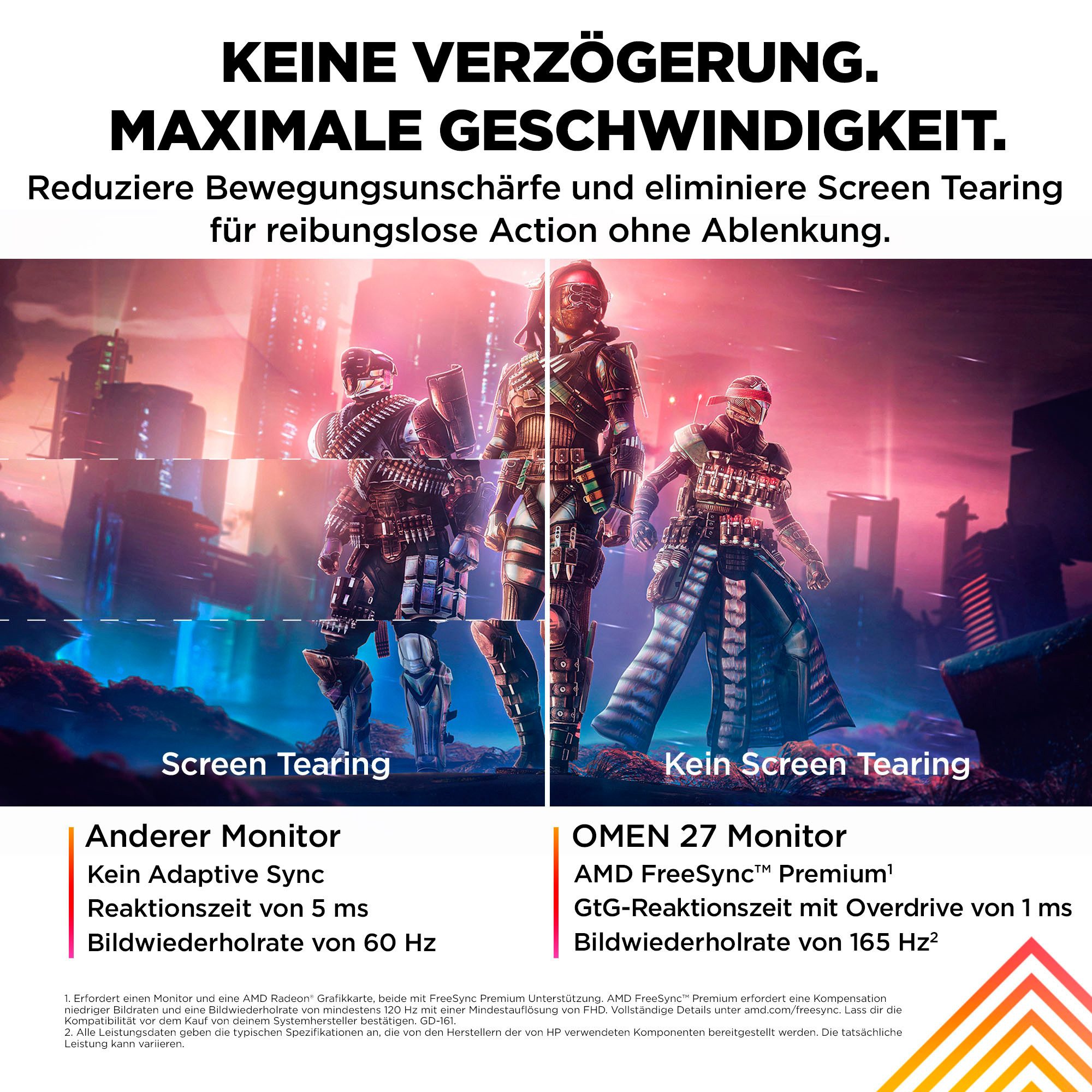 HP Gaming-monitor OMEN 27 G2 (HSD-0155-A), 69 cm / 27", Full HD