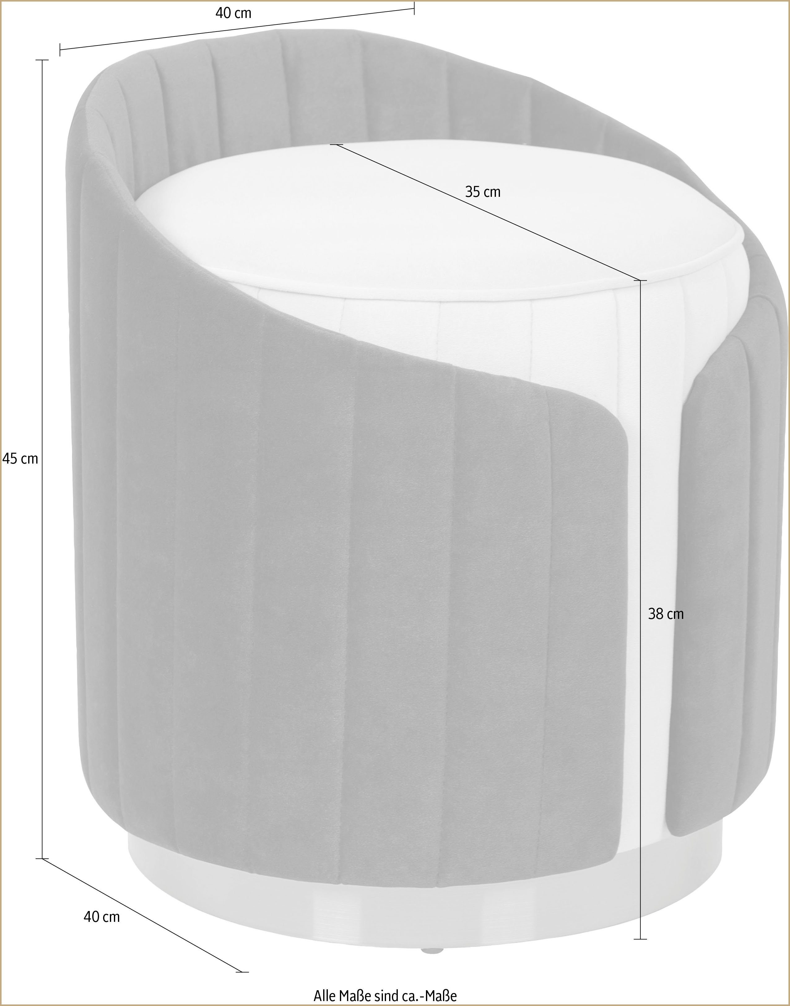 Kayoom Zithocker Kruk Corin 145, modern ontwerp, comfortabel met rugsteun (1 stuk)