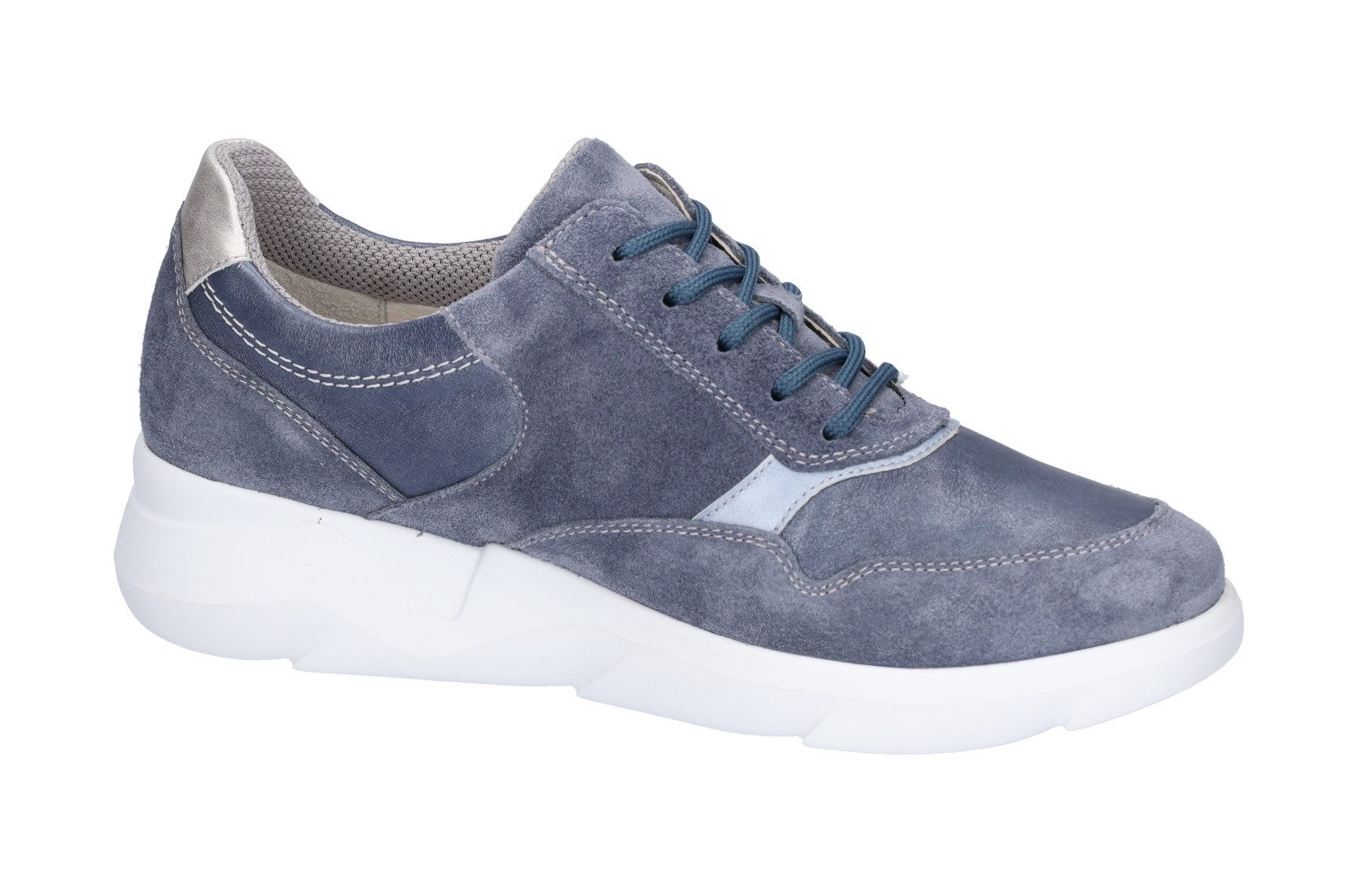 Waldläufer Sneakers met sleehak K-FUNKY , veterschoenen, lage schoen, comfort schoen, rits, k-breedte