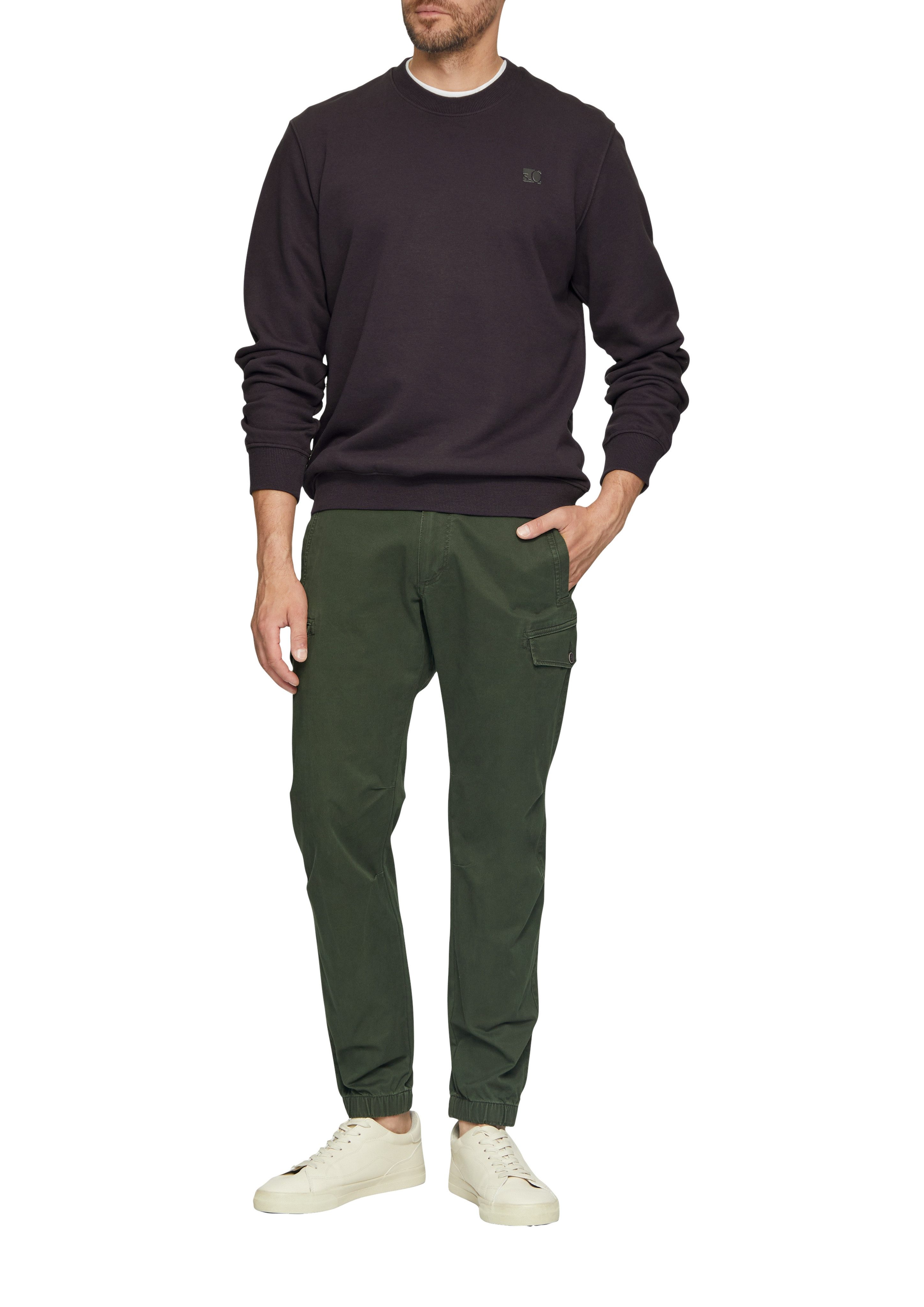 s.Oliver Sweatshirt met geborduurd logo