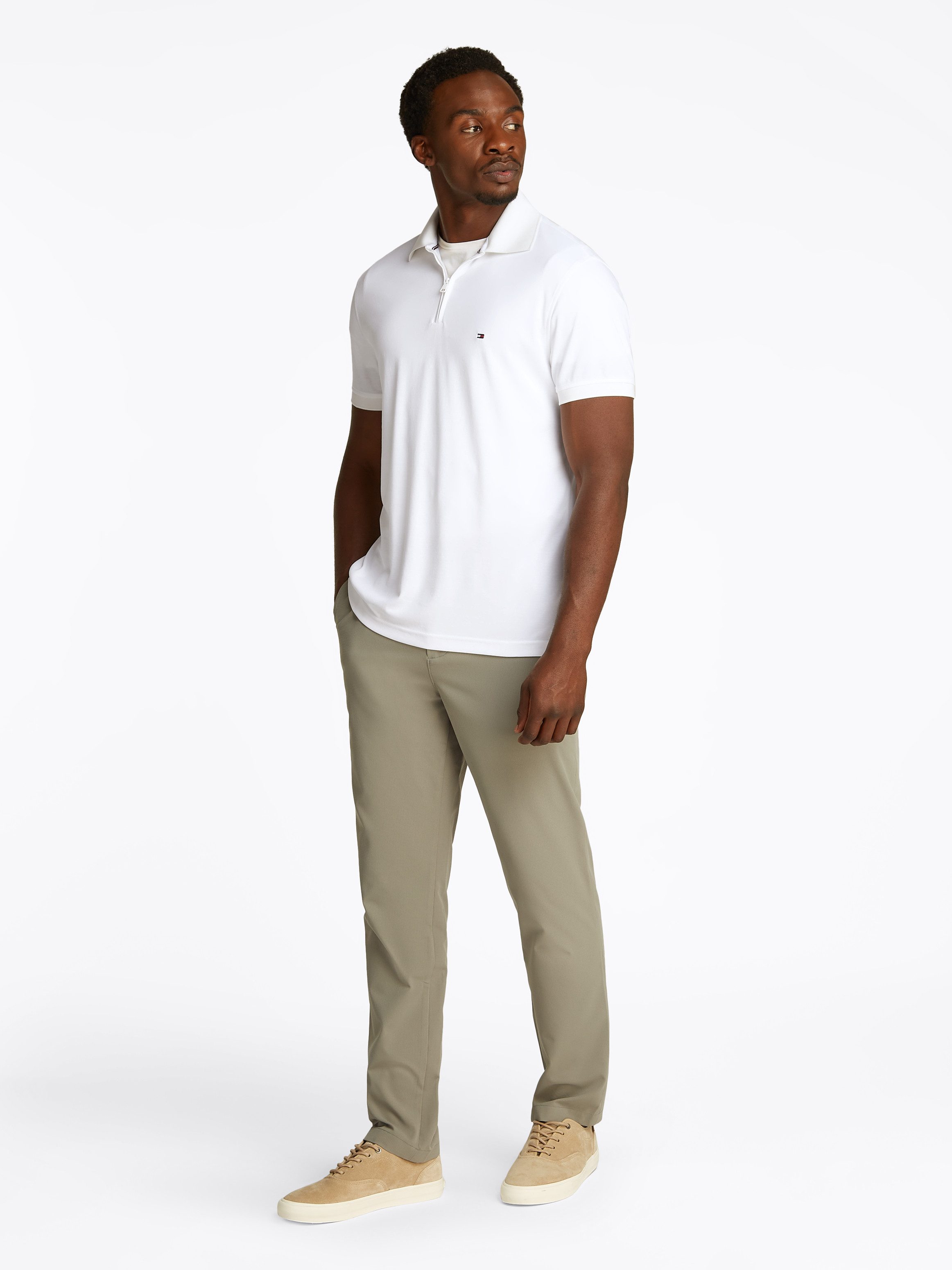 Tommy Hilfiger Poloshirt PERFORMANCE OXFORD ZIP REG POLO