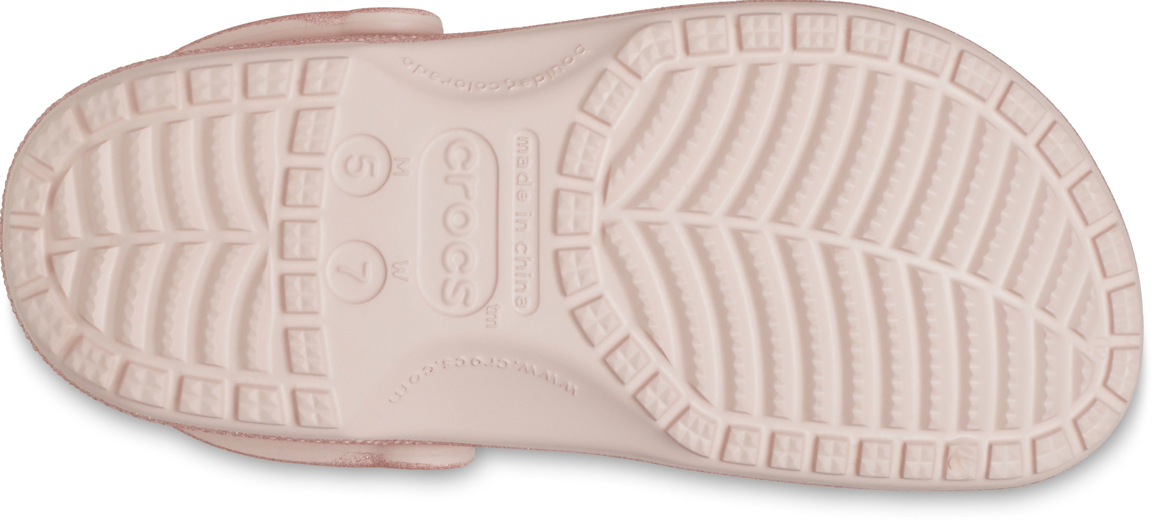 Crocs Pantoffels Classic Glitter Clog, Badsandaal zomerschoen, slippers, instapschoen versierd met glitters