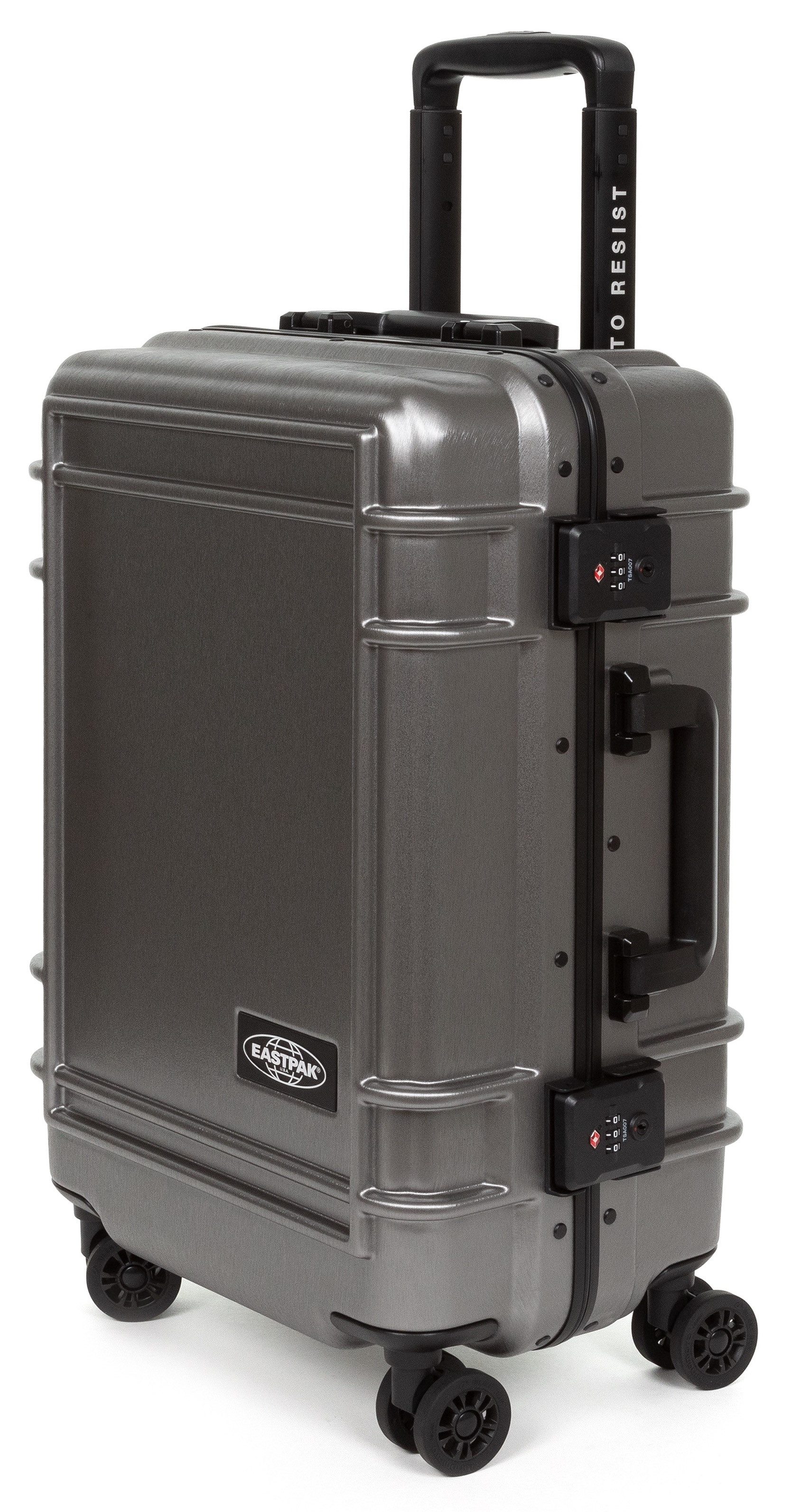 Eastpak Hardshell-trolley RESIST'R CASE S BRUSHED METAL met 30 jaar garantie