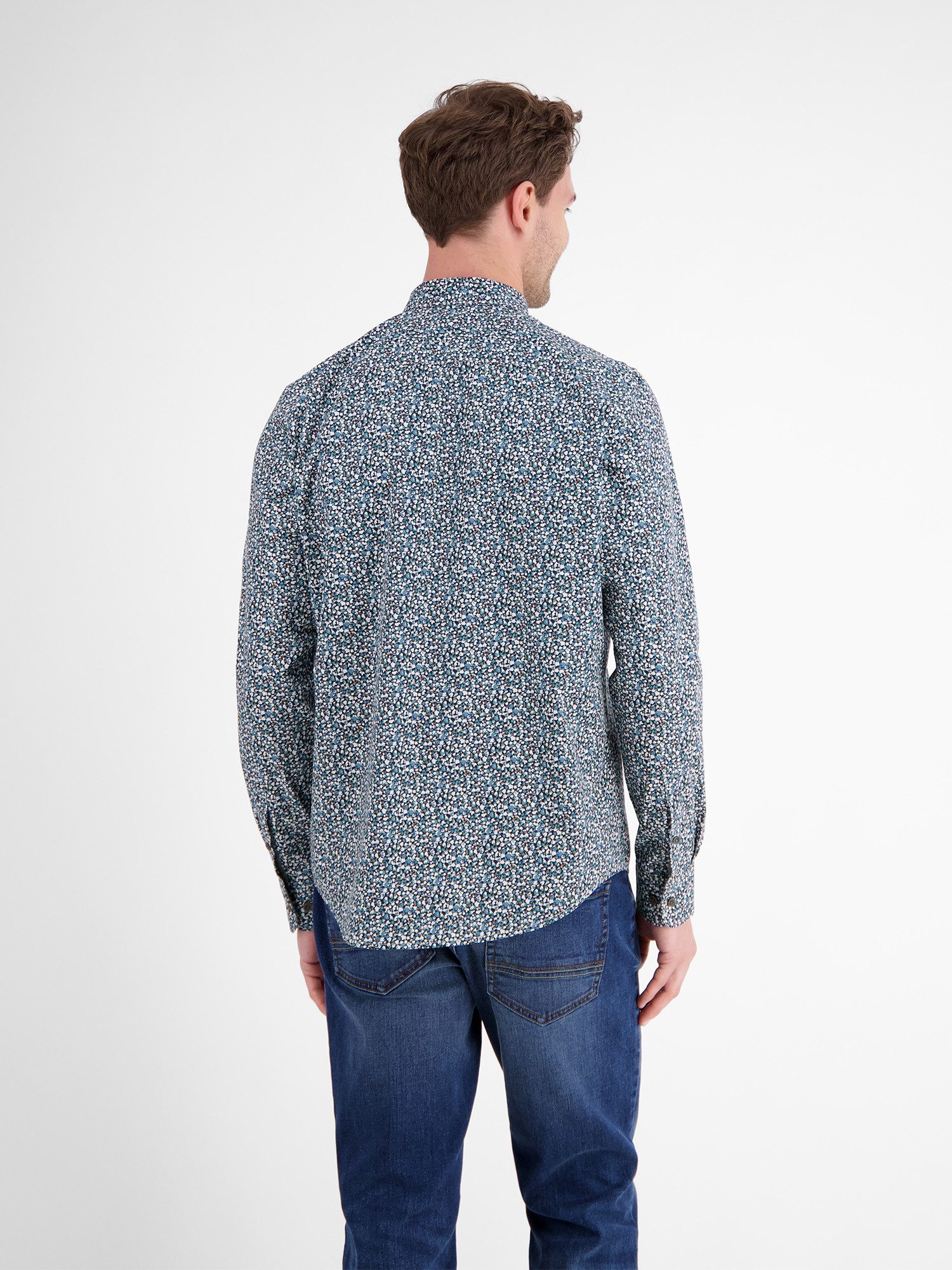 Lerros Overhemd met lange mouwen LERROS Heren overhemd met lange mouwen, modern patroon