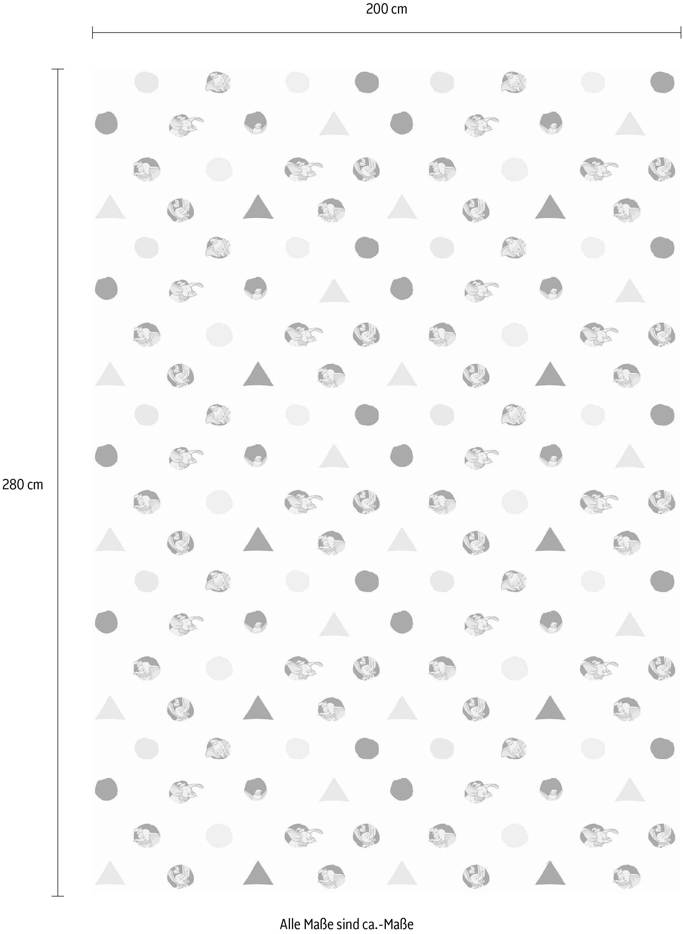 Komar Vliesbehang Digitale print vlies - Dumbo Angles & Dots - Afmeting 200 x 280 cm