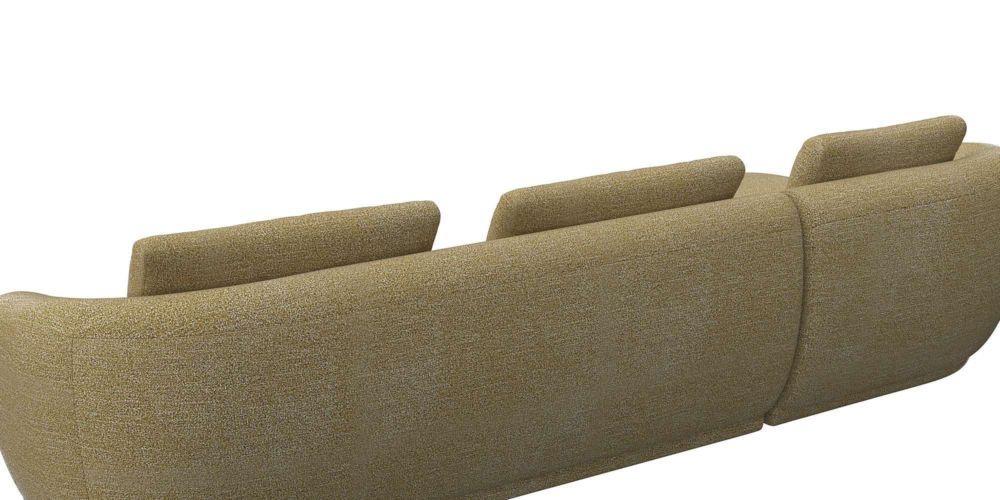 FLEXLUX Zithoek Torino, rond, L-vorm, bankhoek met recamière, longchair-sofa