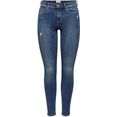 only skinny fit jeans onlwauw met lichte destroyed-effecten blauw
