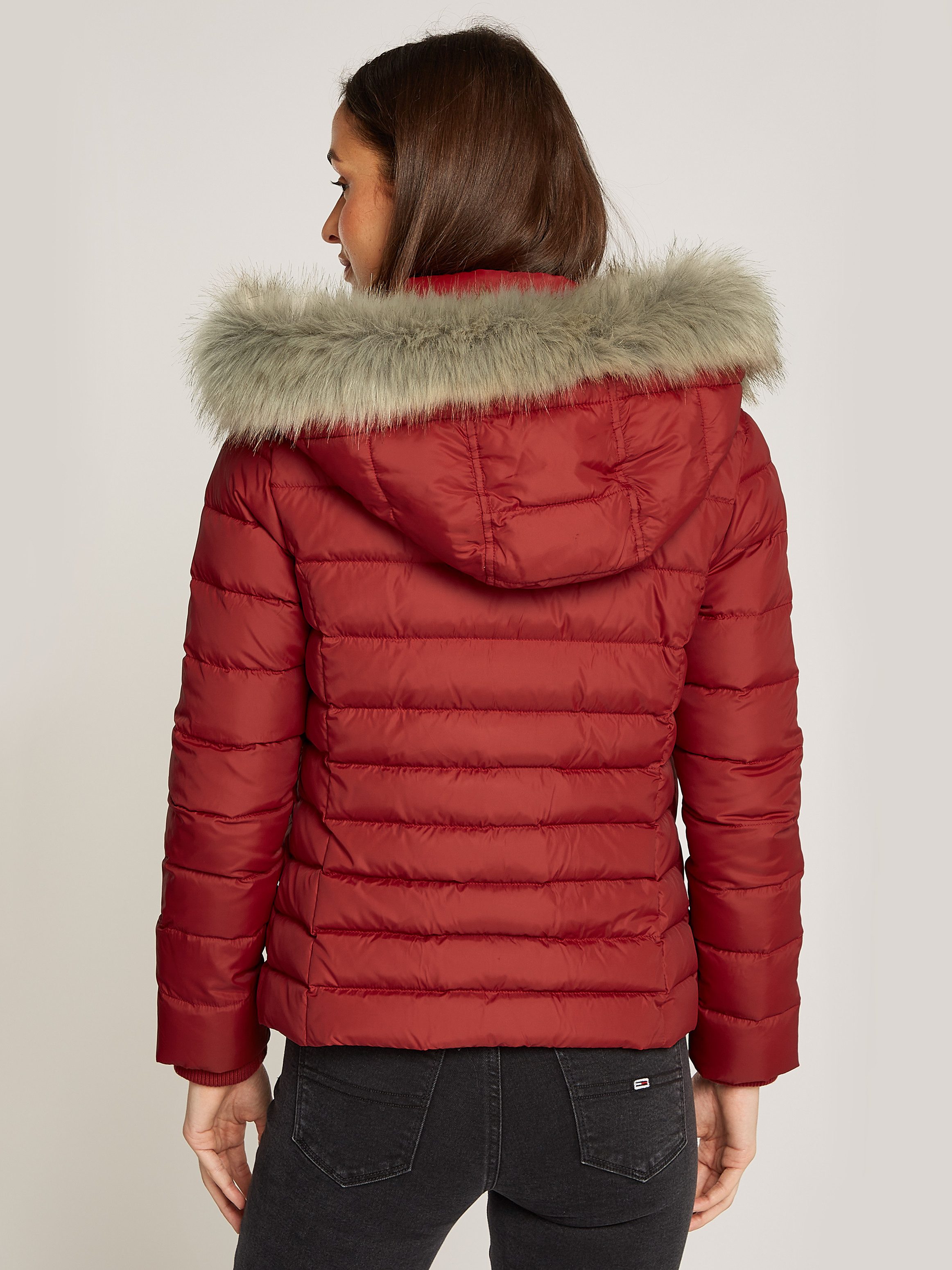 TOMMY JEANS Gewatteerde jas TJW BASIC HOODED DOWN JACKET EXT