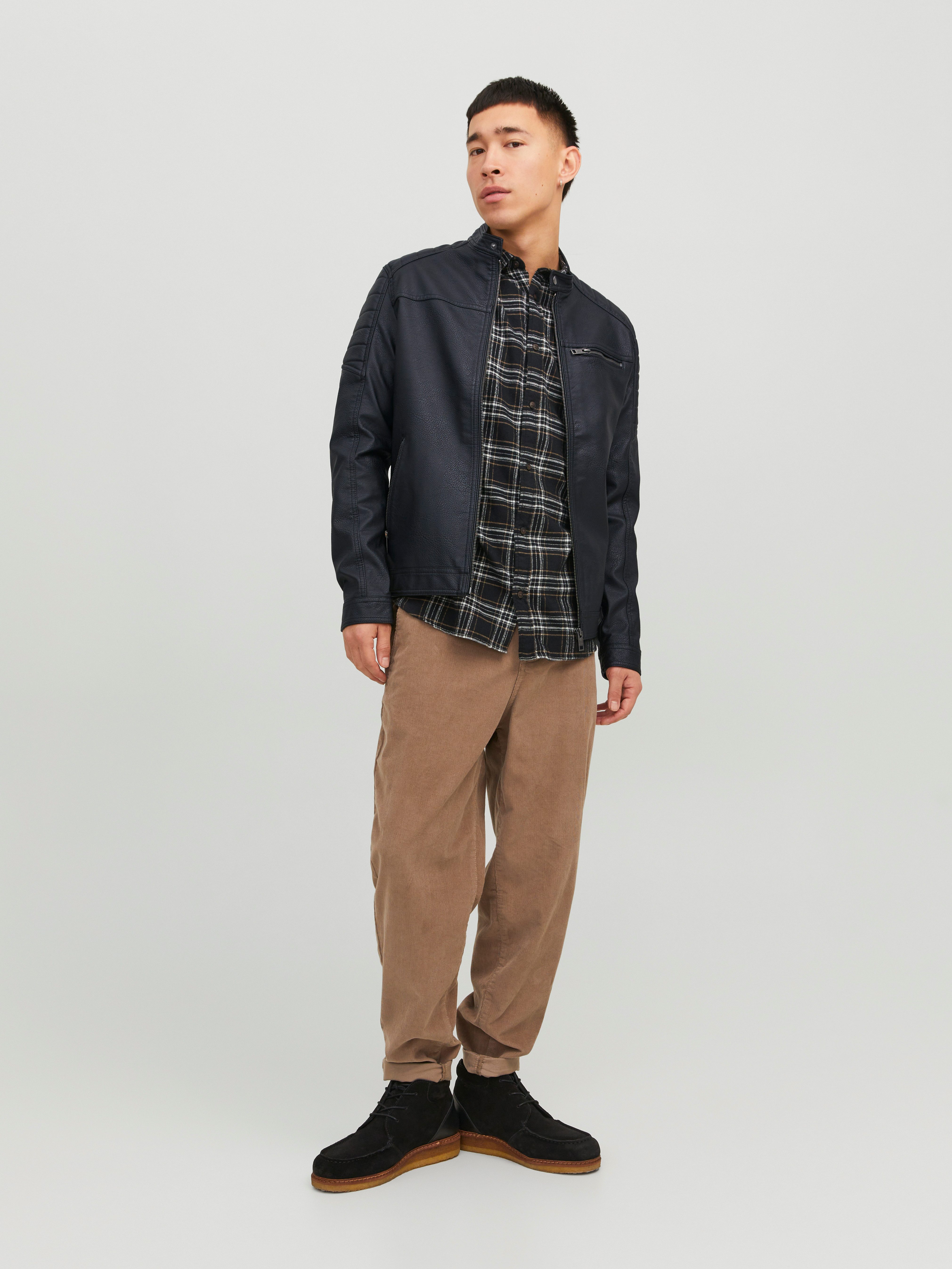 Jack & Jones Imitatieleren jack JJEROCKY JACKET NOOS