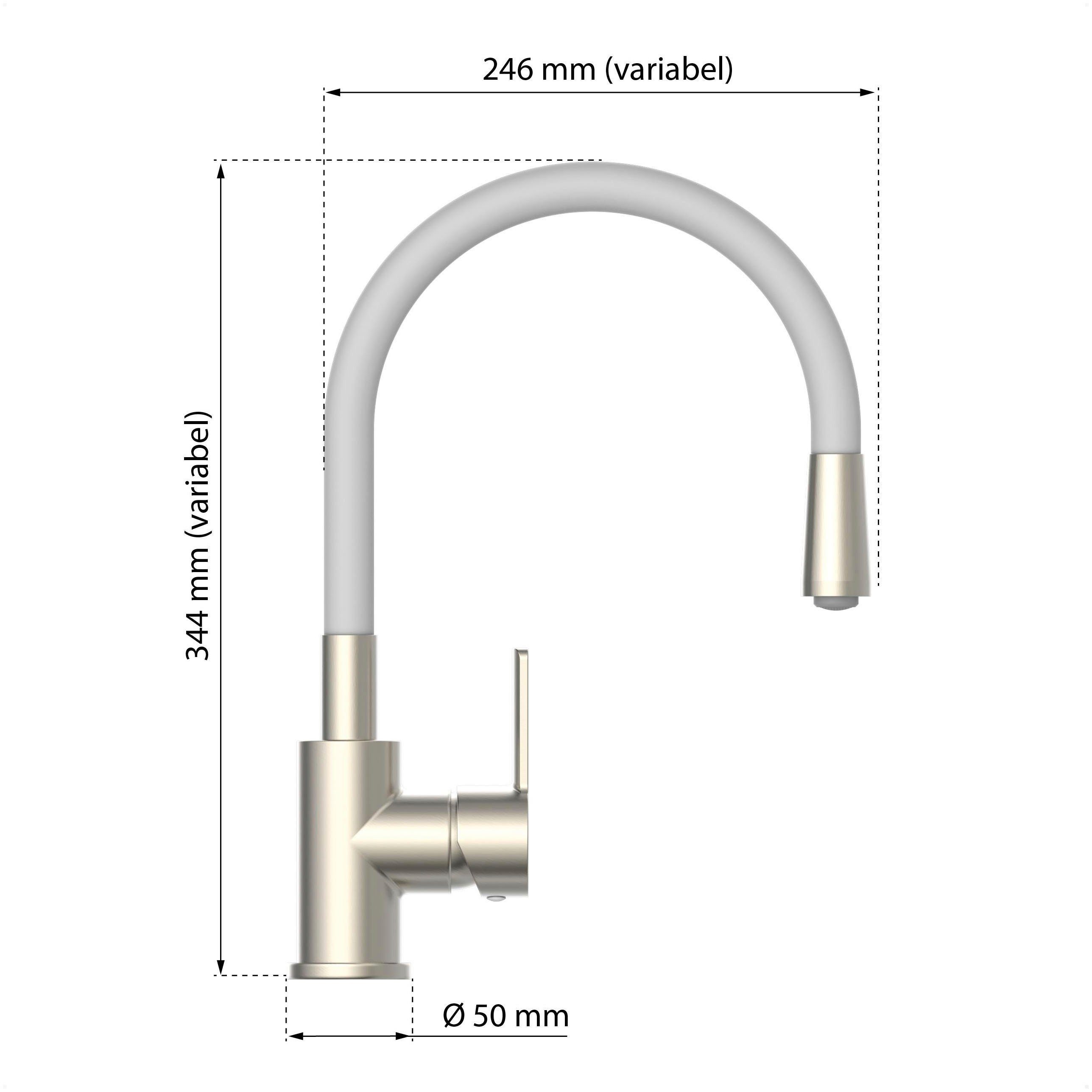Eisl Gootsteen kraan Flexo energiebesparende cold-start, waterbesparende eco click,360° draaibaar