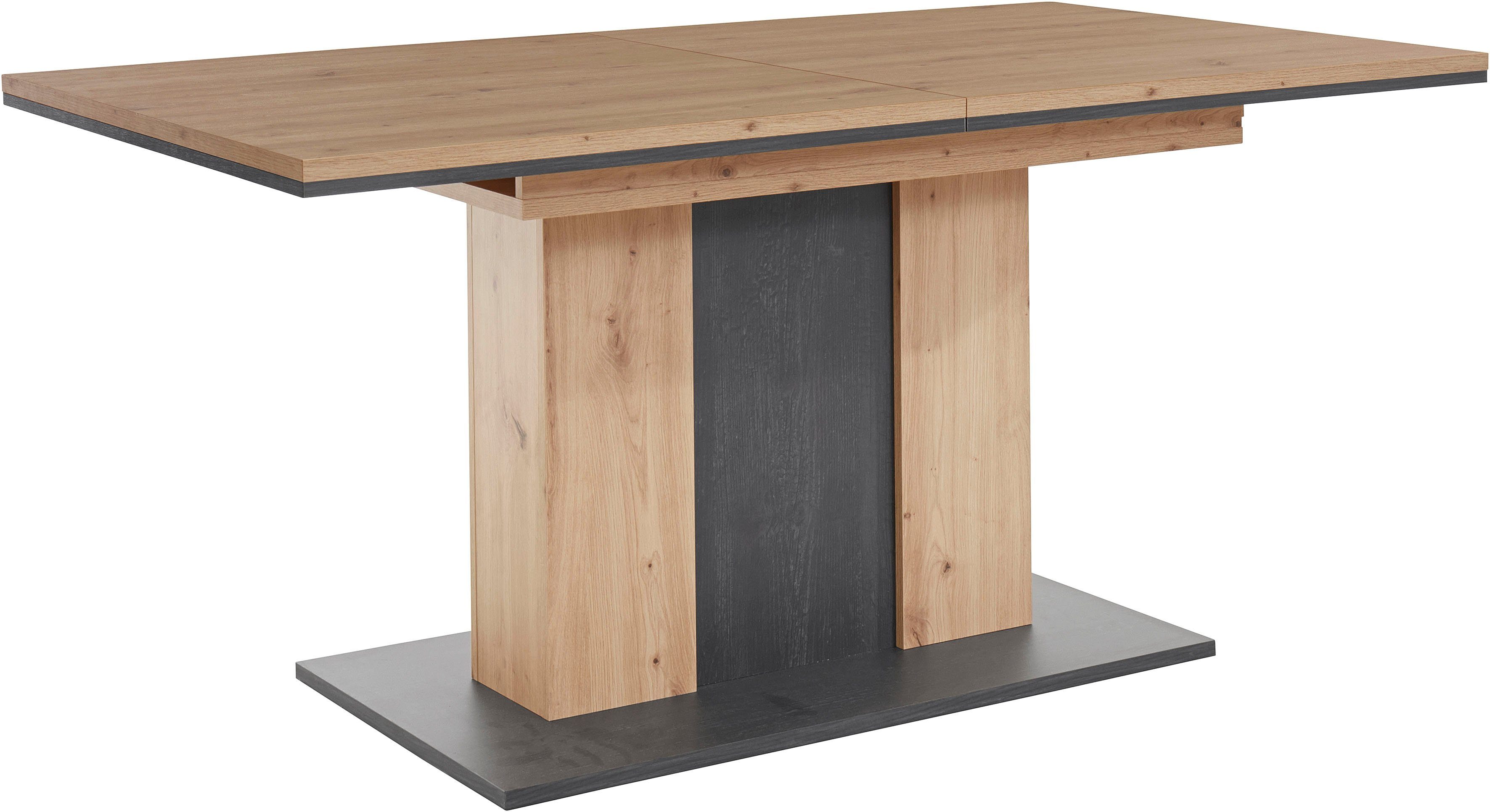 HELA Eettafel Atlanta T Uittrekbaar van breedte 160-210 cm