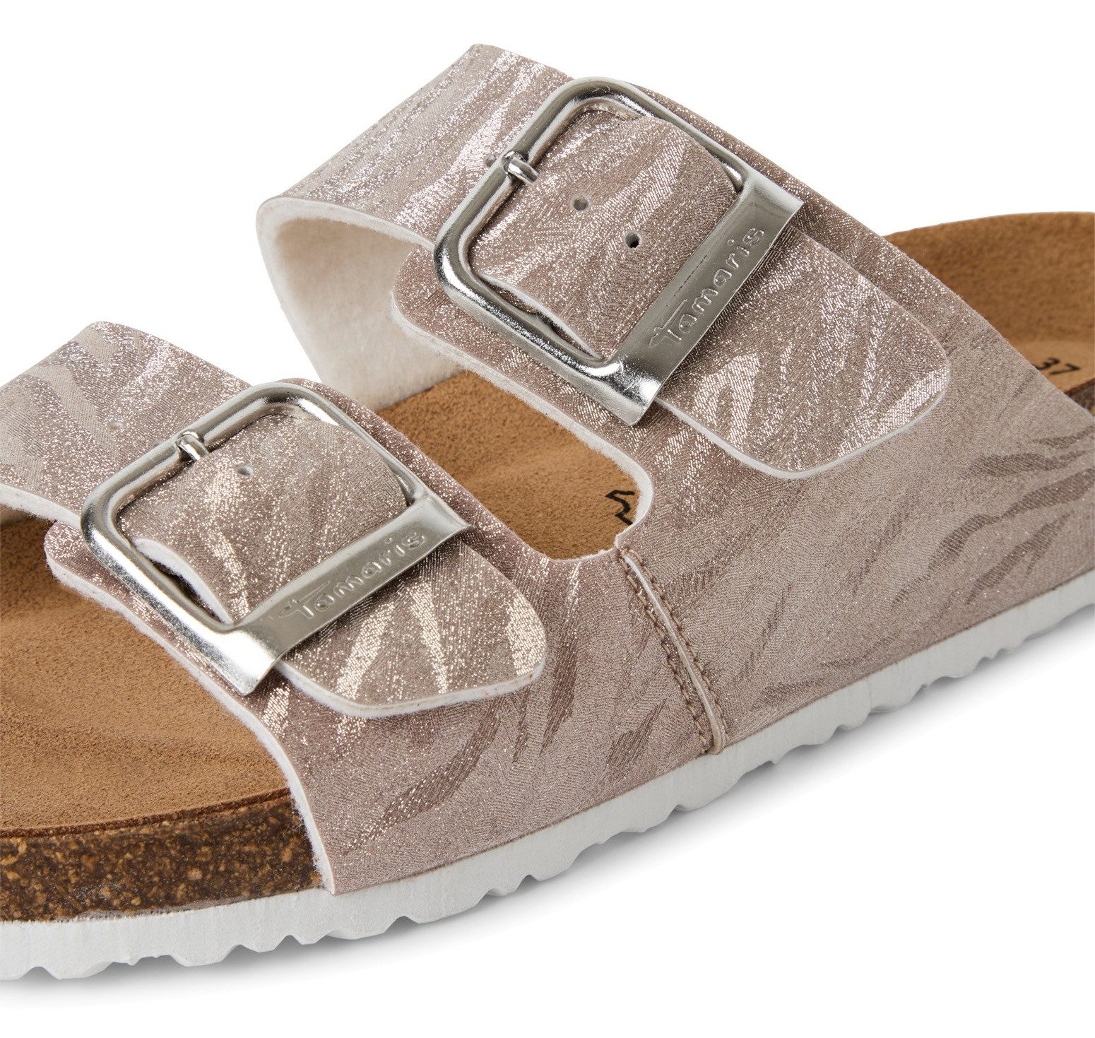 Tamaris Slippers zomerschoen, slippers met gepolsterde binnenzool