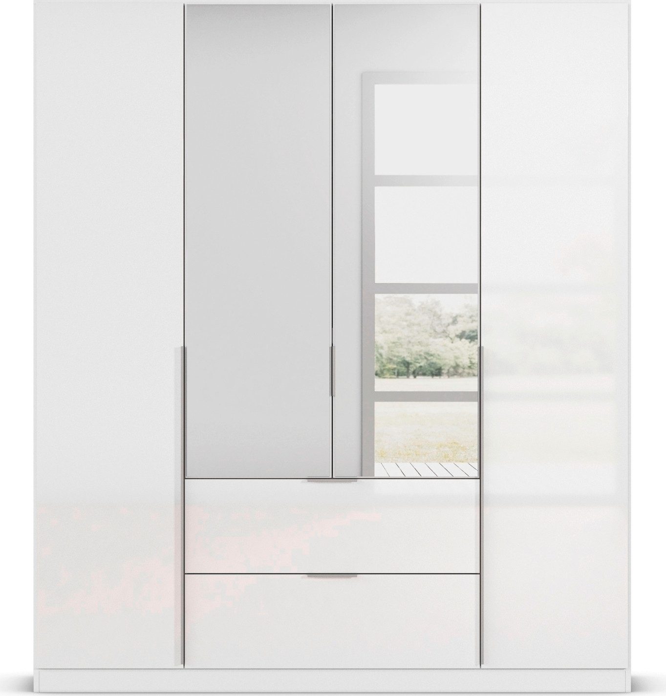 rauch Draaideurkast Kledingkast kast garderobe AGORDO met decor- of hoogglansfront