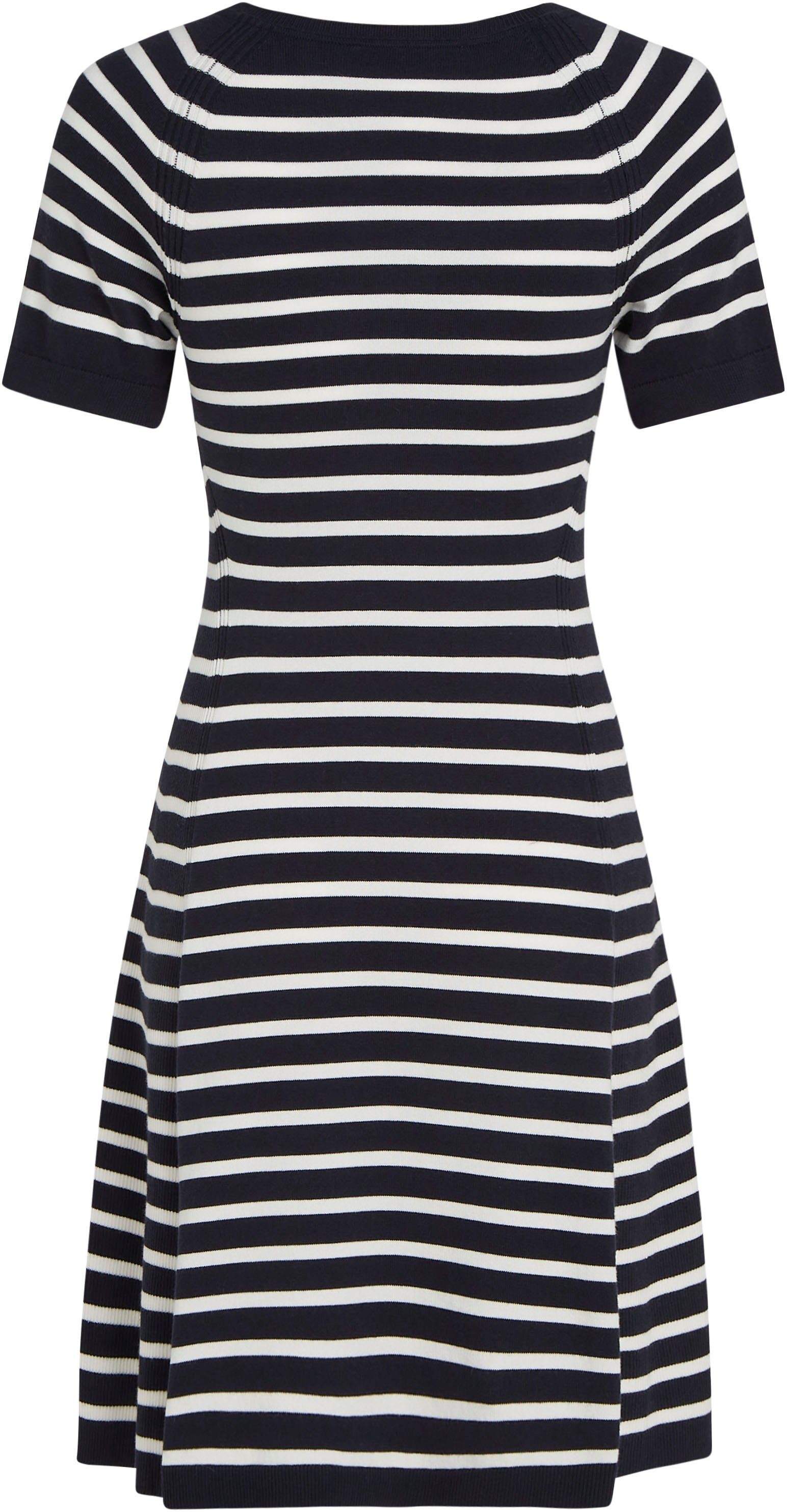 Tommy Hilfiger Jerseyjurk CO JERSEY STITCH F&F DRESS met logoborduursel op borsthoogte