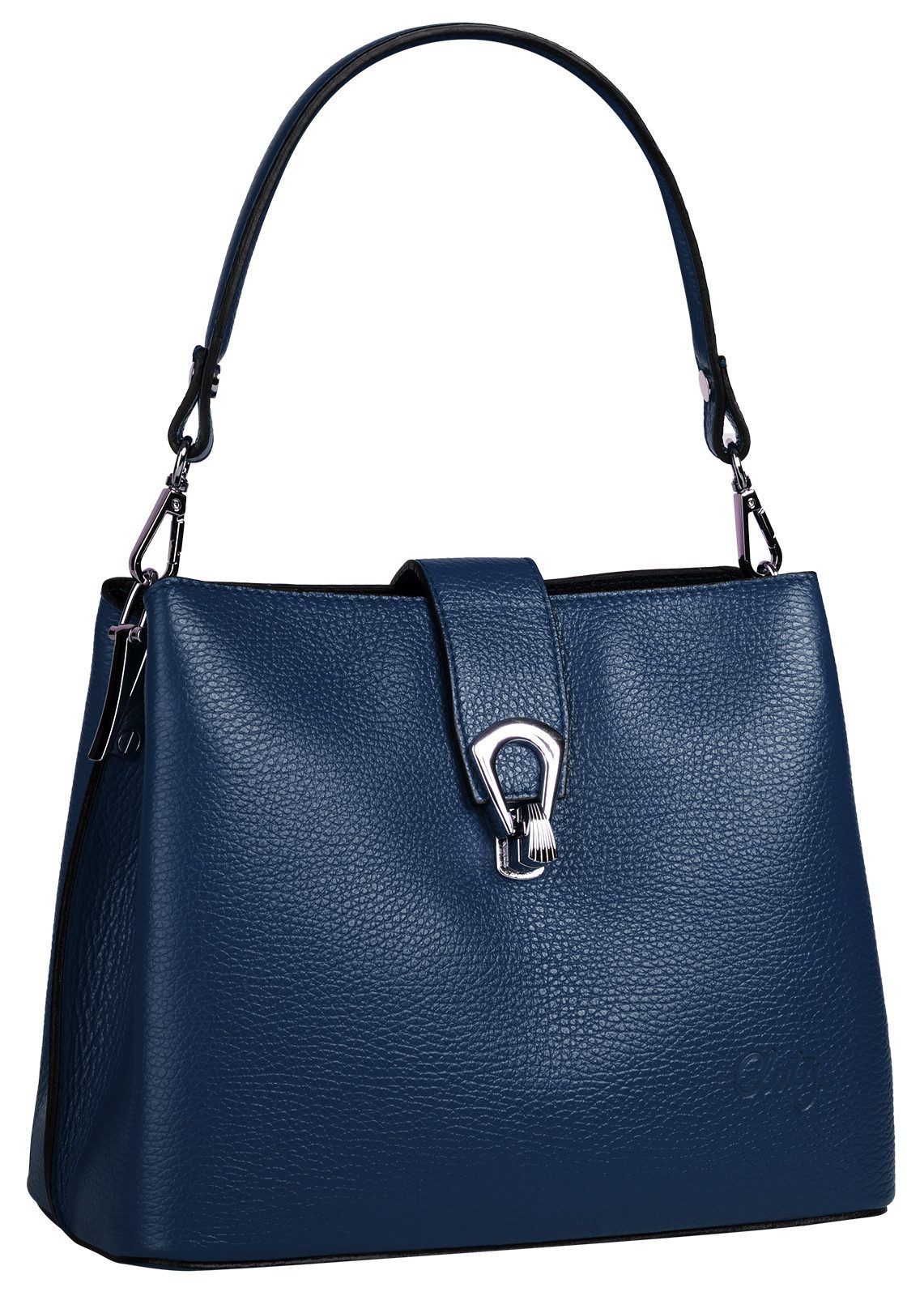 Cluty Schoudertas echt leer, made in italy