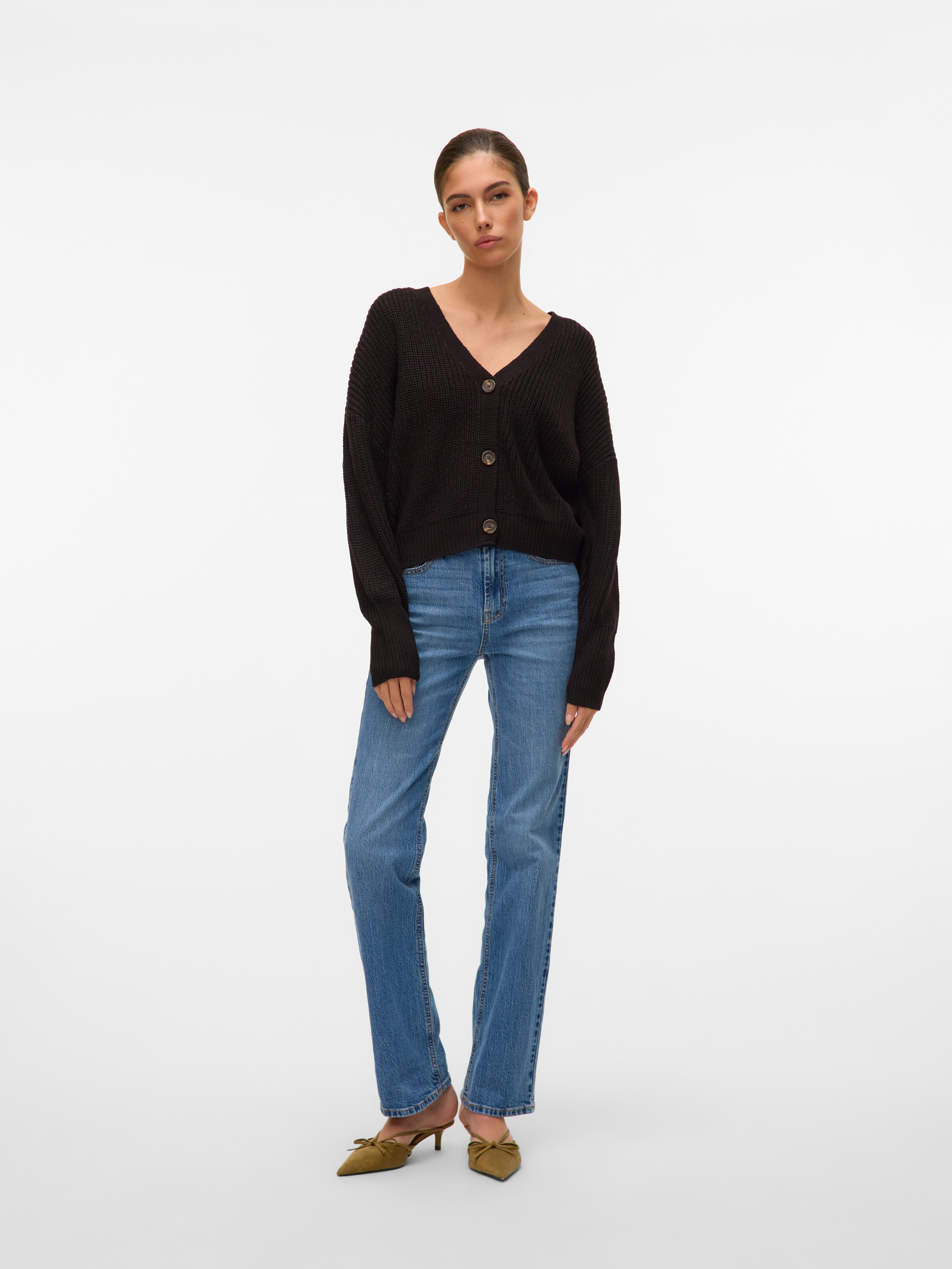 Vero Moda Vest VMLEA LS V-NECK CUFF CARDIGAN
