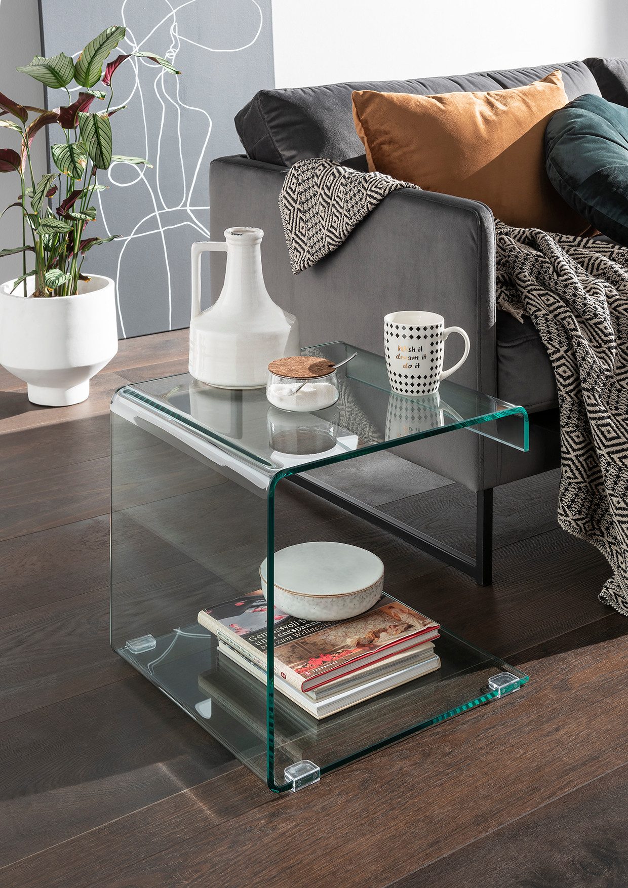 Paroli Bijzettafel Veiligheidsglas ESG