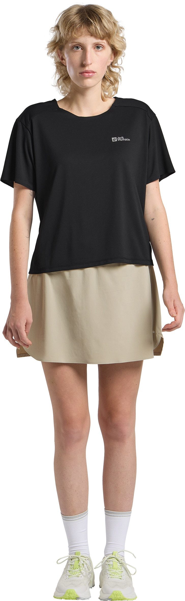 Jack Wolfskin T-shirt PRELIGHT STRIDE CROP T W
