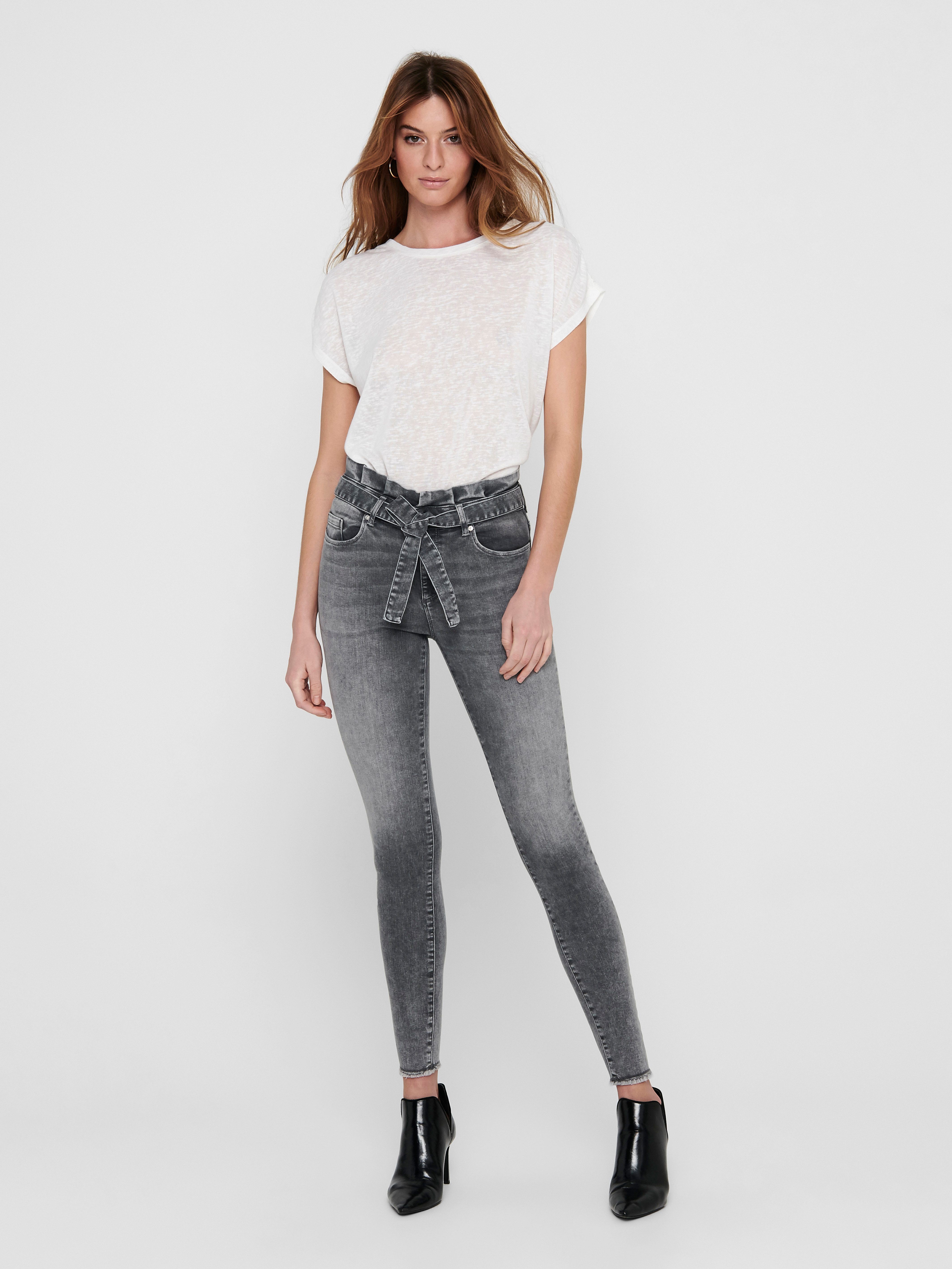 Only Skinny fit jeans ONLHUSH LIFE MID SK ANK PBAG BB REA0918