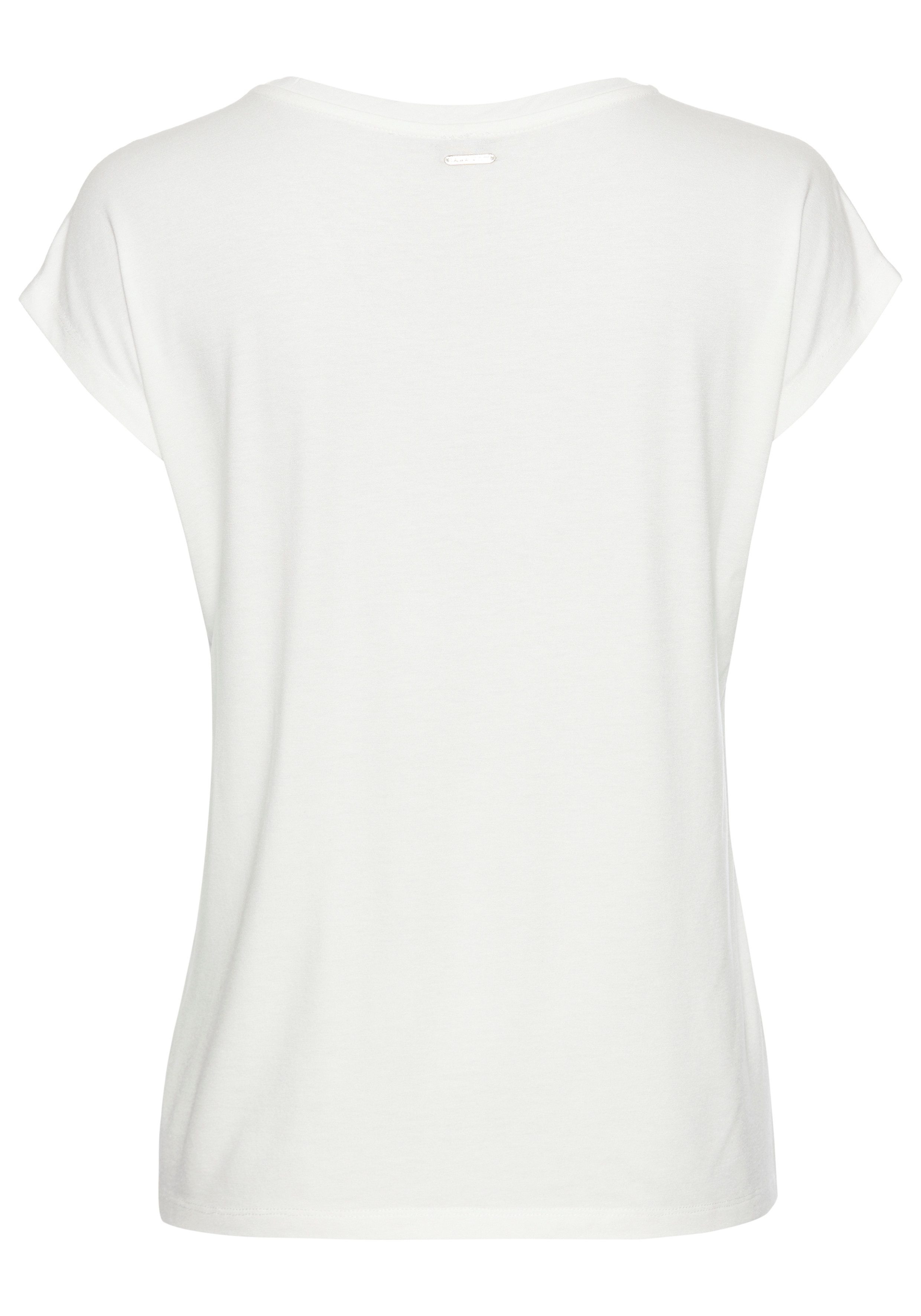 Laura Scott Shirtblouse met edel-subtiele bloemenprint op satijn - nieuwe collectie