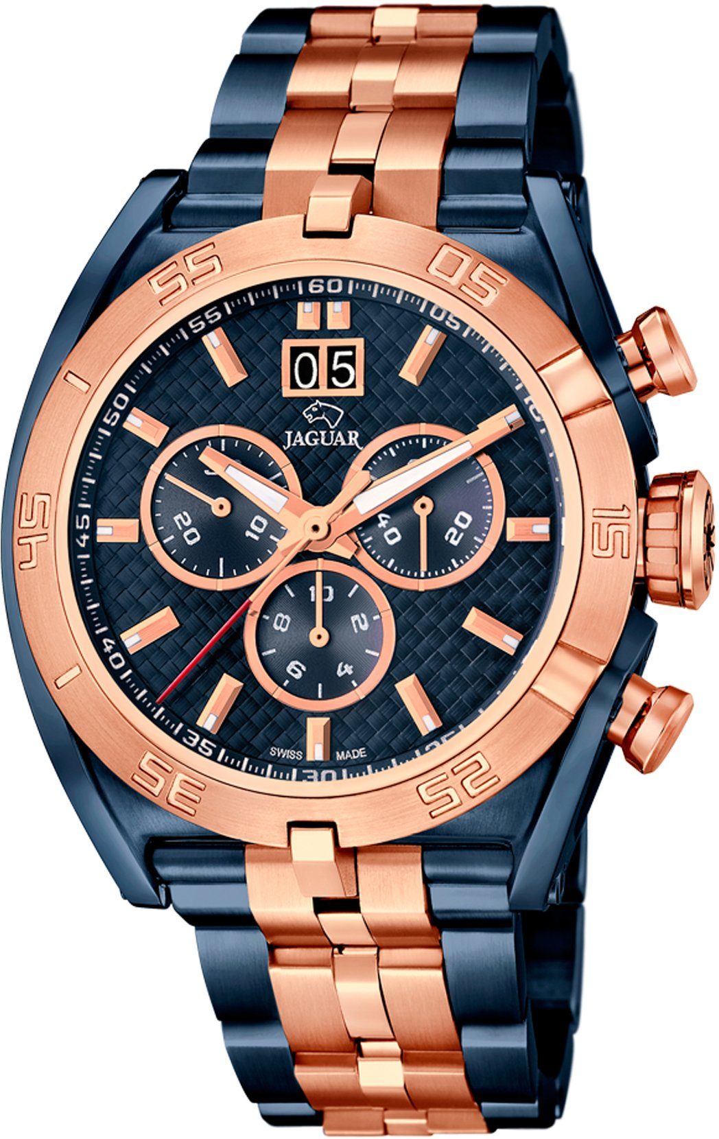 Jaguar Chronograaf Special edition Polshorloge, quartz, herenhorloge, saffierglas, stopwatchfunctie, Swiss Made