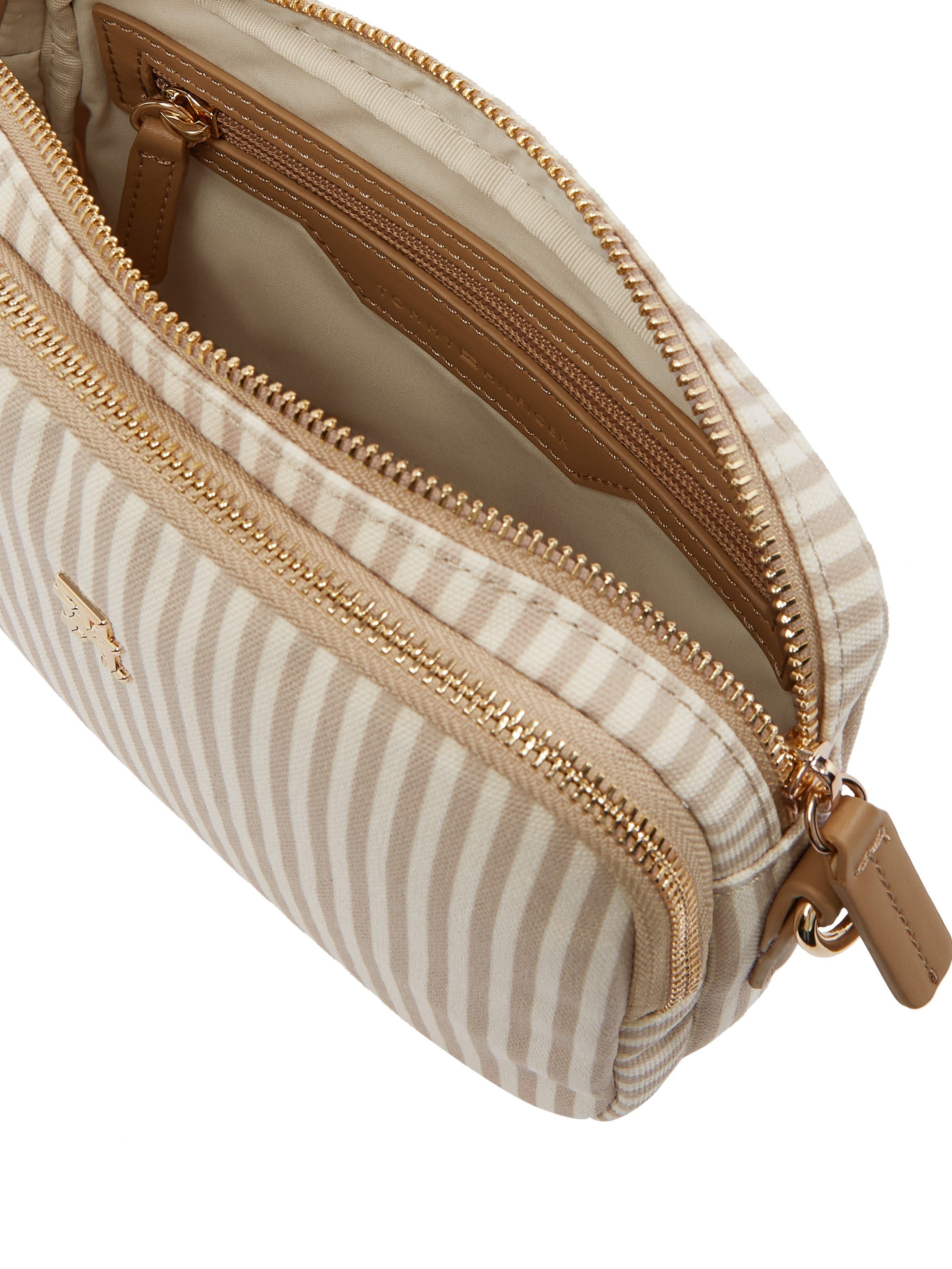 Tommy Hilfiger Camerazak POPPY SUMMER CAMERA BAG , dames schoudertas, handtas, minibag met strepen