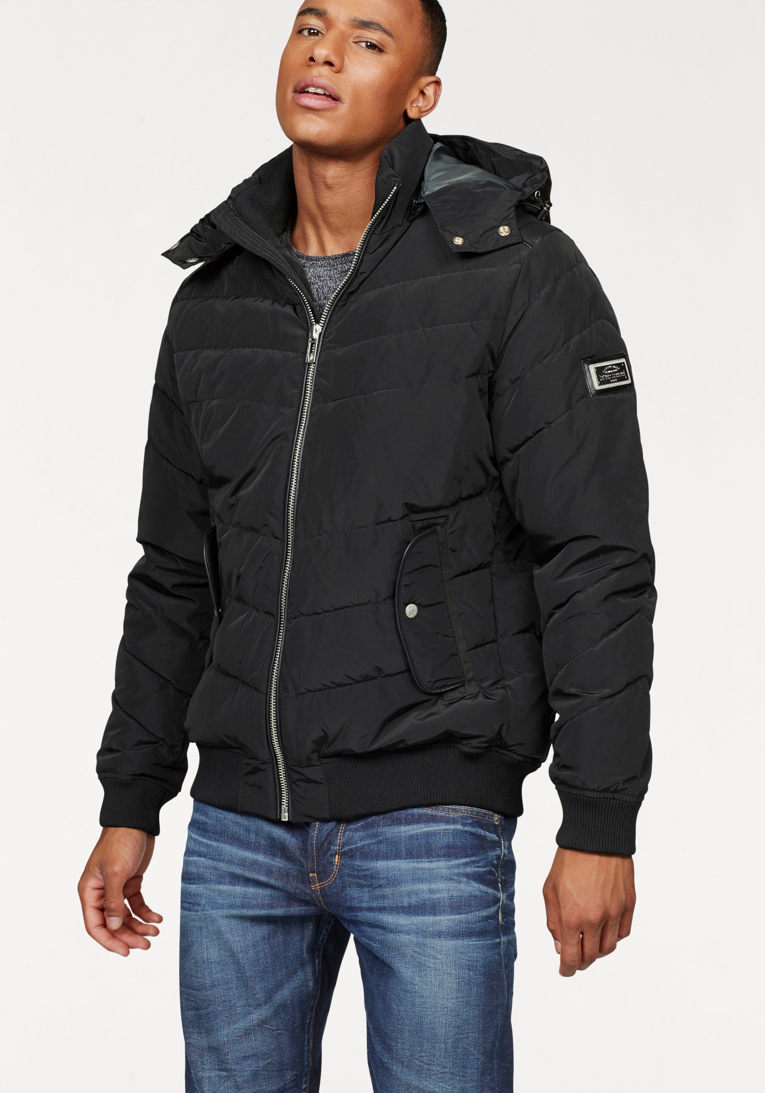 Bruno Banani Blouson van sneldrogend materiaal, trendy stijl