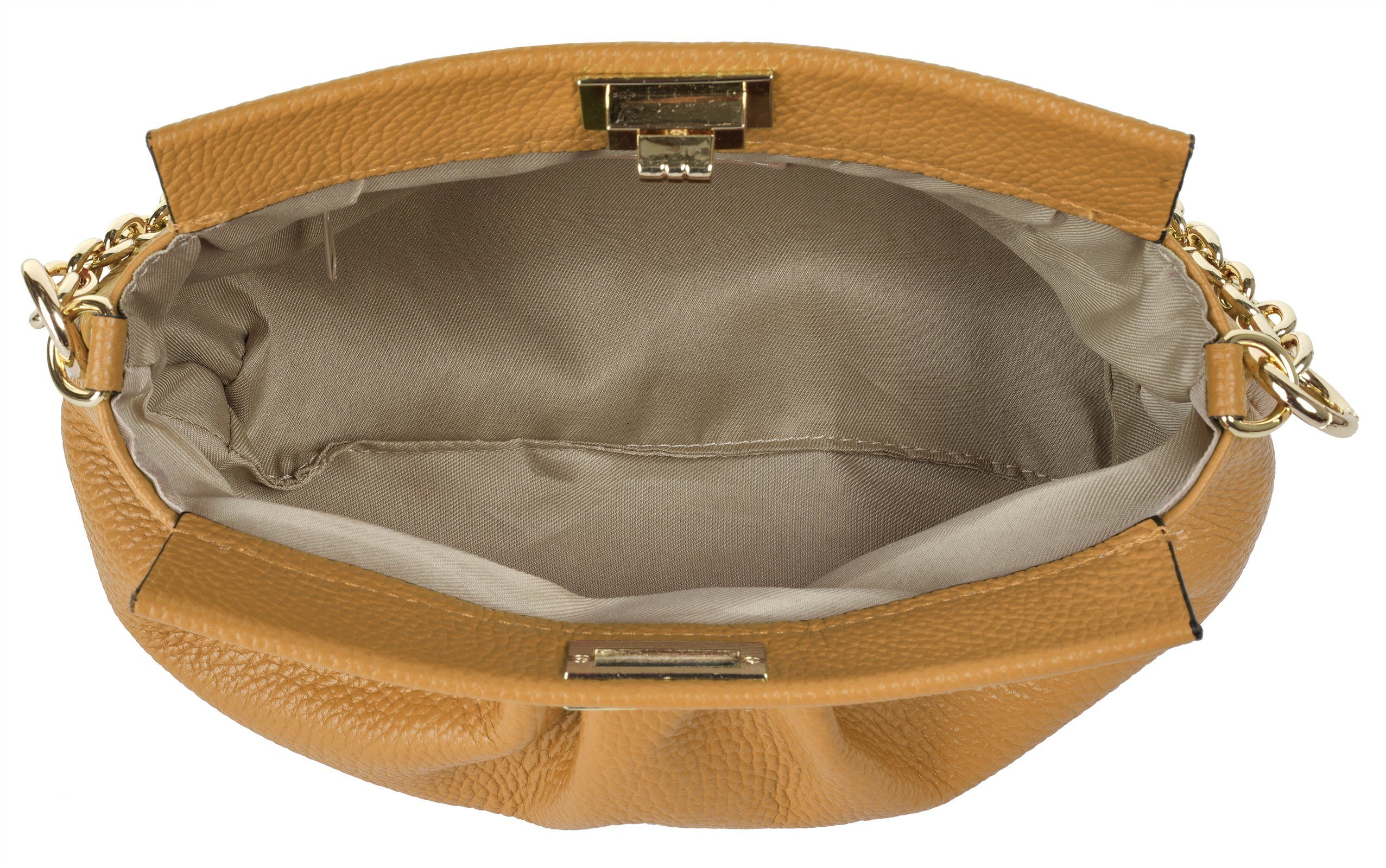 Cluty Schoudertas echt leer, made in italy