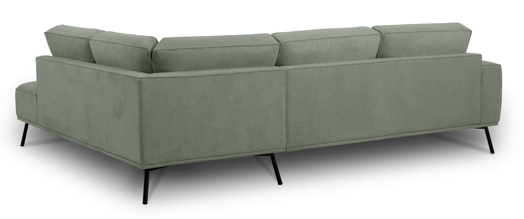 andas Hoekbank Vosby Breedte 260 cm, chenille, met decoratieve kedernaad