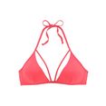 lascana triangel-bikinitop scarlett met sierbandjes bij de hals rood